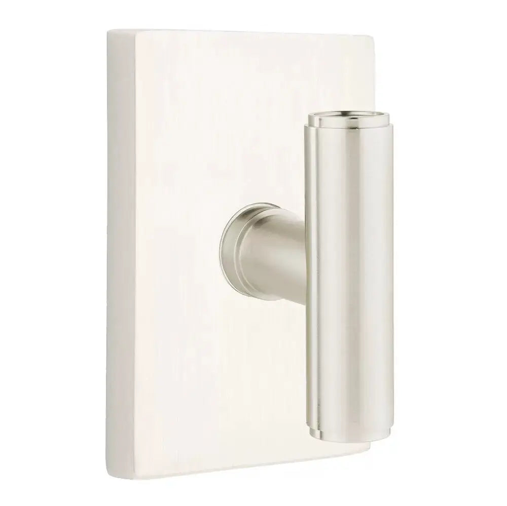 Emtek Ace Knob with Modern Rectangular Rosette by Emtek