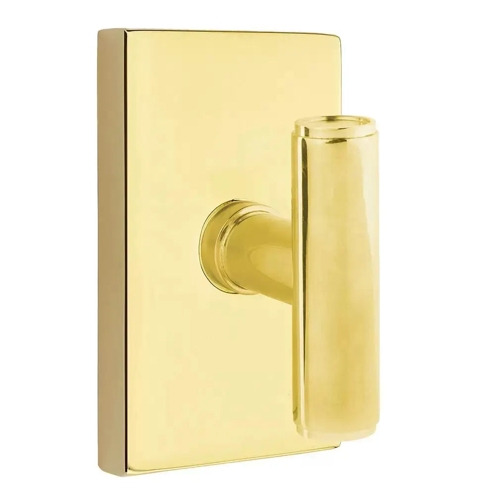 Emtek Ace Knob with Modern Rectangular Rosette by Emtek