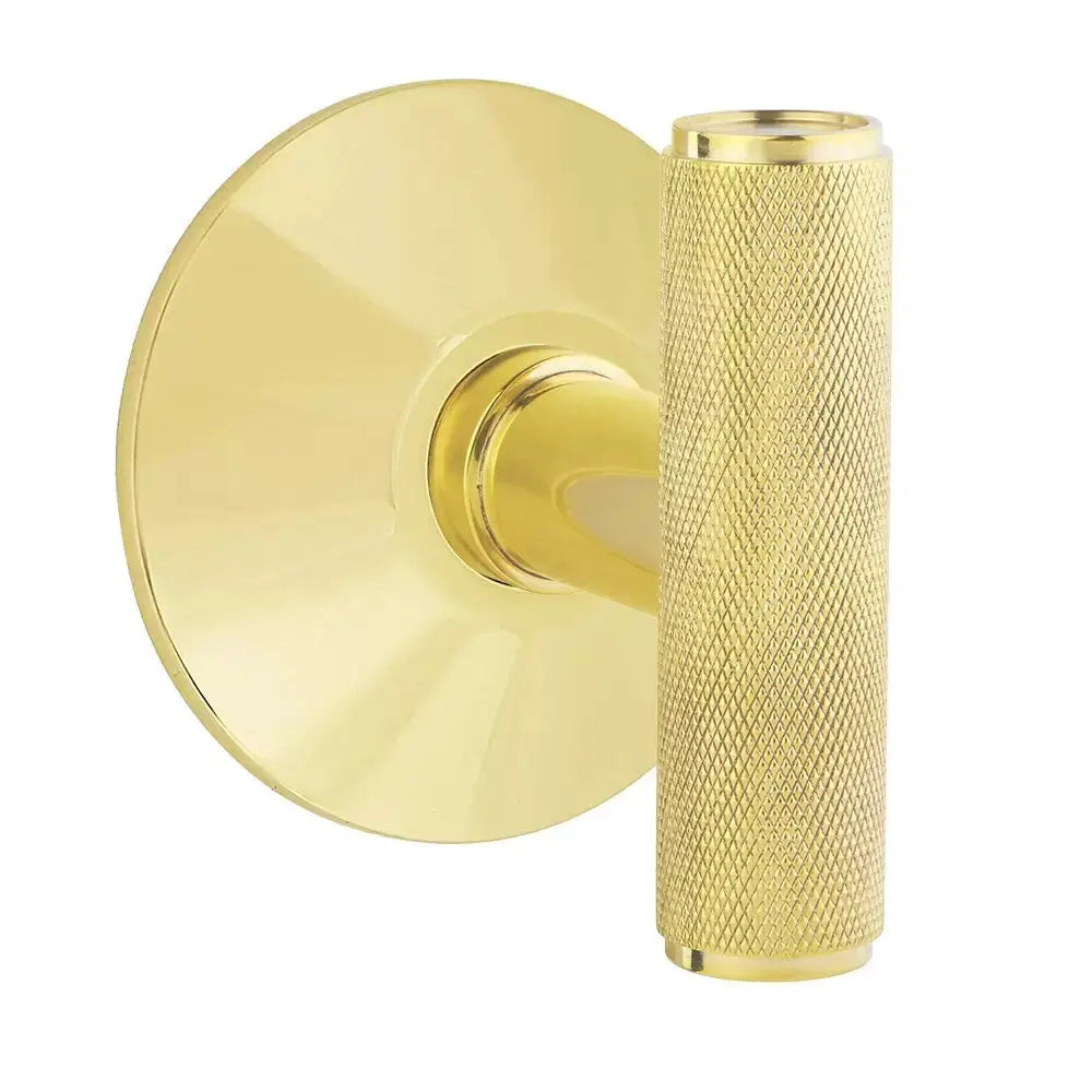 Emtek Ace Knurled Knob with Modern Rosette by Emtek