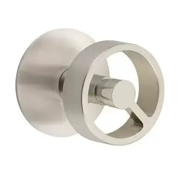 Emtek Spoke Knob with Modern Rosette by Emtek