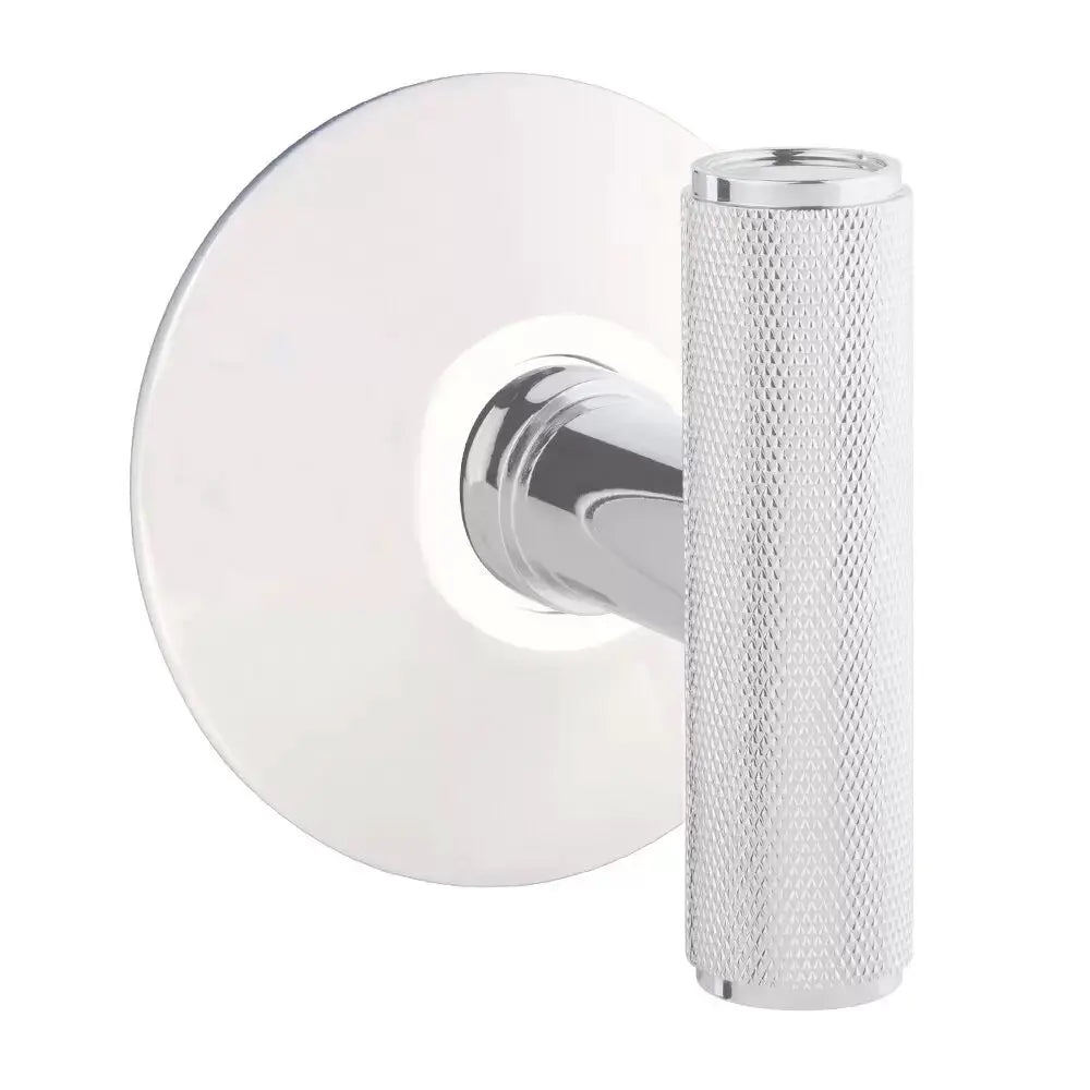 Emtek Ace Knurled Knob with Modern Rosette by Emtek