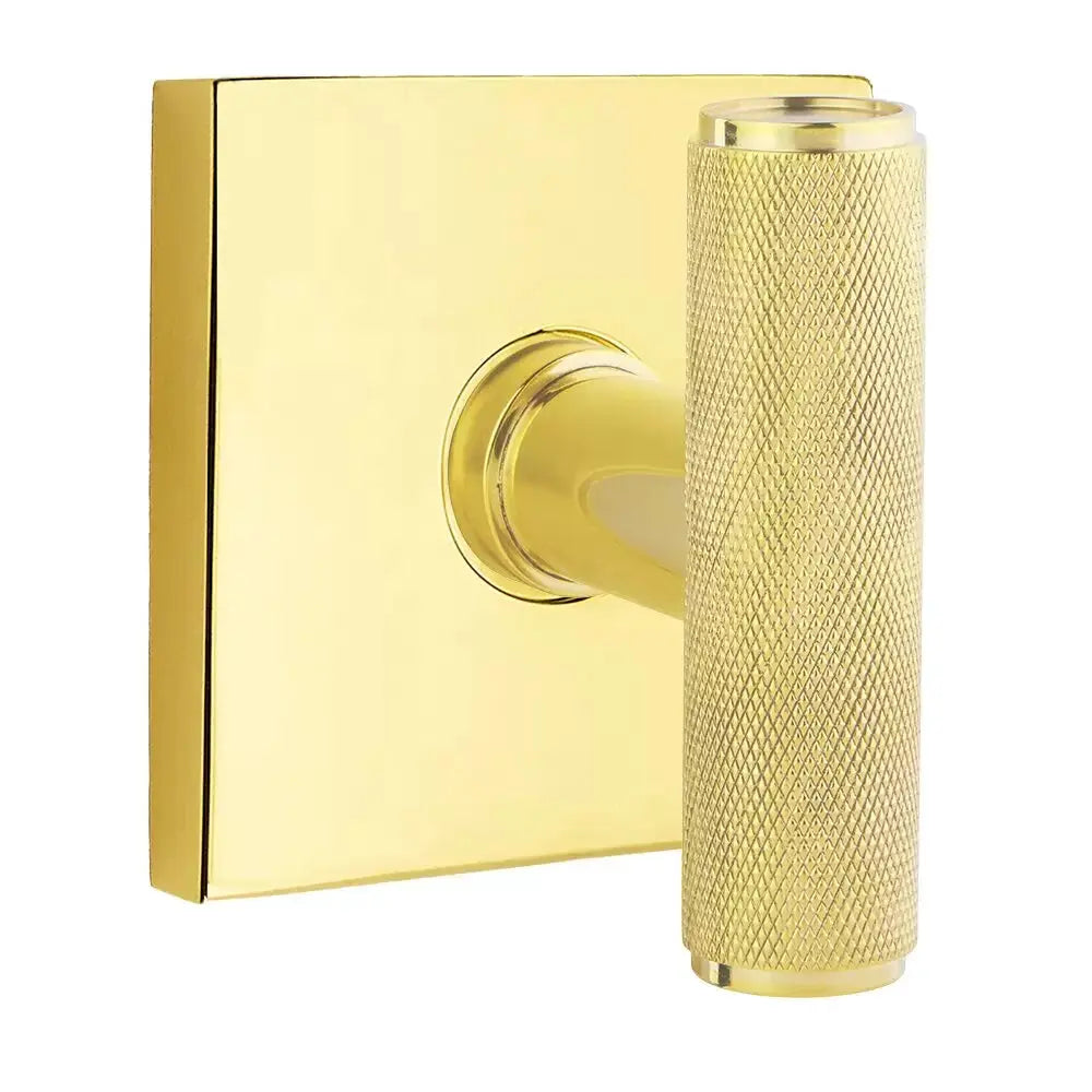 Emtek Ace Knurled Knob with Square Rosette by Emtek