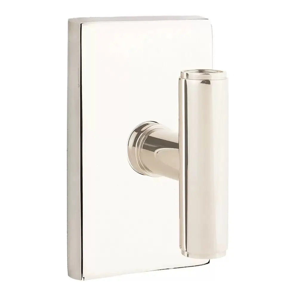 Emtek Ace Knob with Modern Rectangular Rosette by Emtek