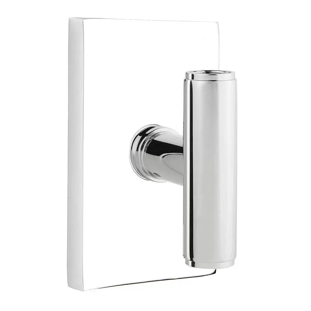 Emtek Ace Knob with Modern Rectangular Rosette by Emtek