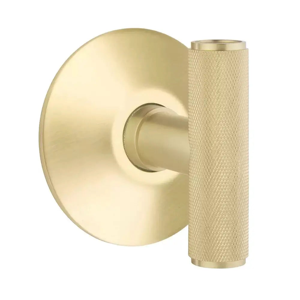 Emtek Ace Knurled Knob with Modern Rosette by Emtek