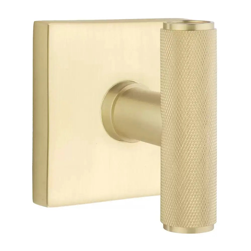 Emtek Ace Knurled Knob with Square Rosette by Emtek