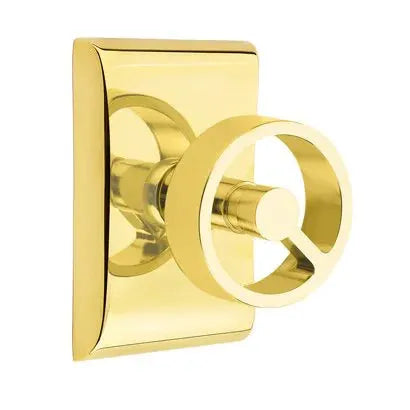Emtek Spoke Knob with Neos Rosette by Emtek
