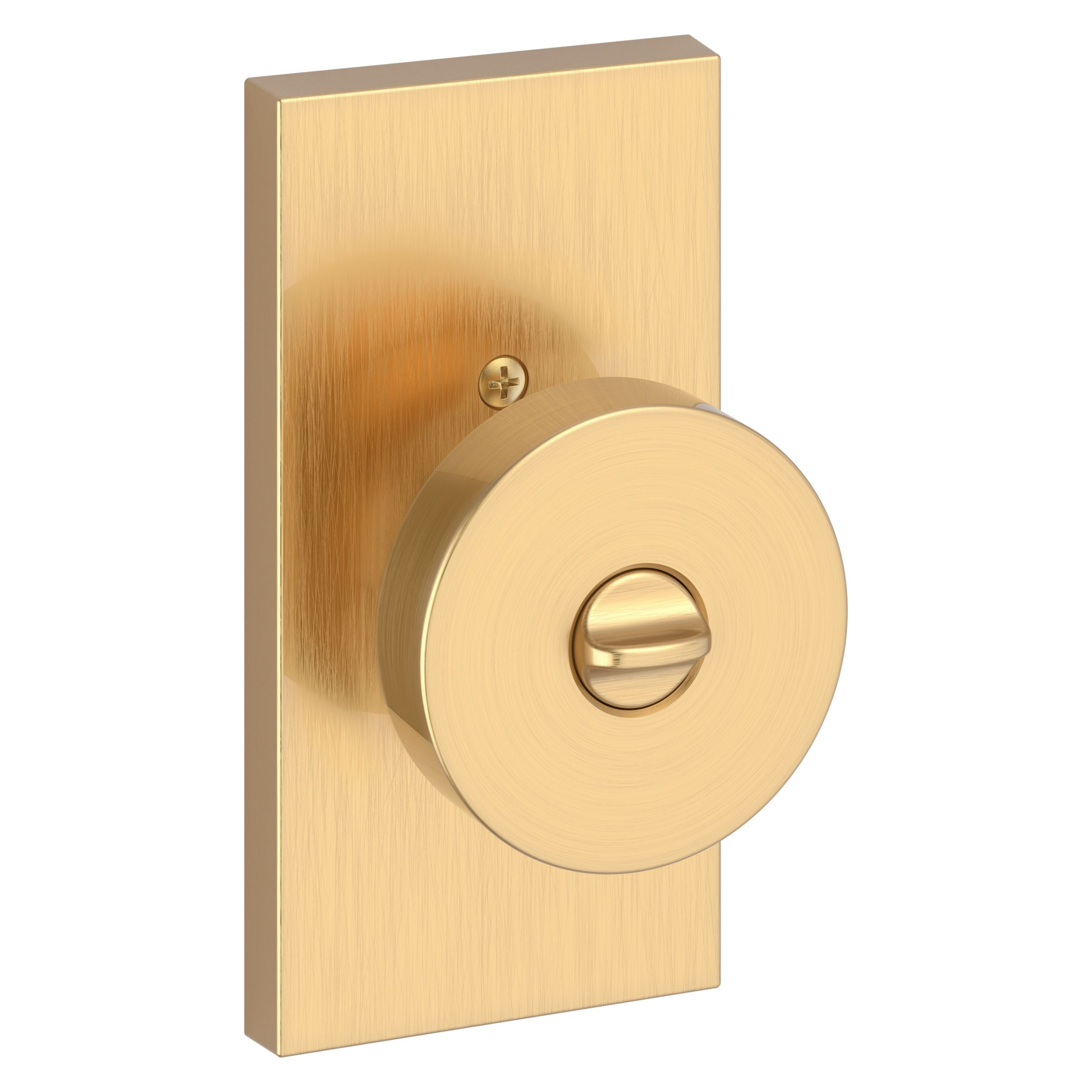 satin brass door knob