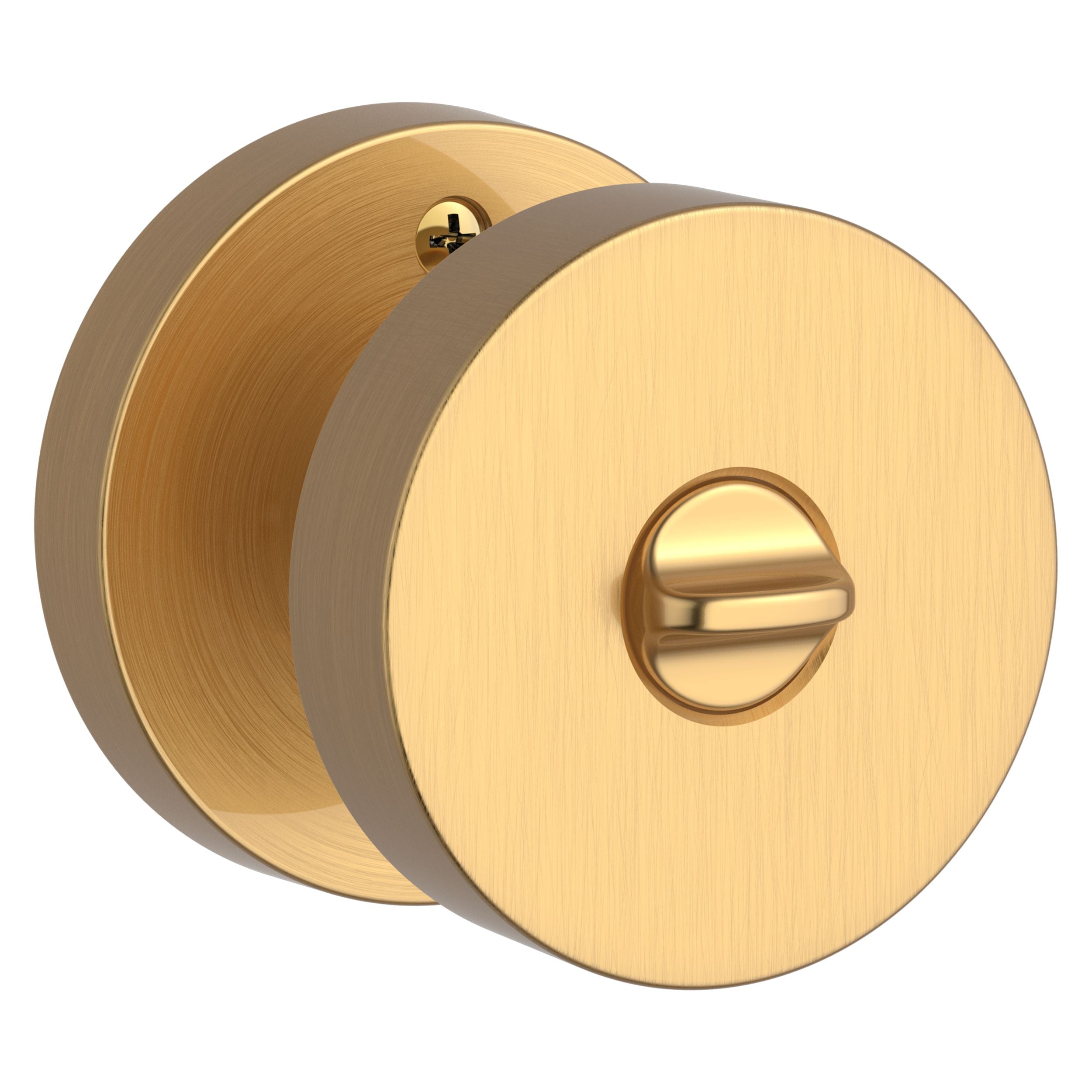 satin brass door knob