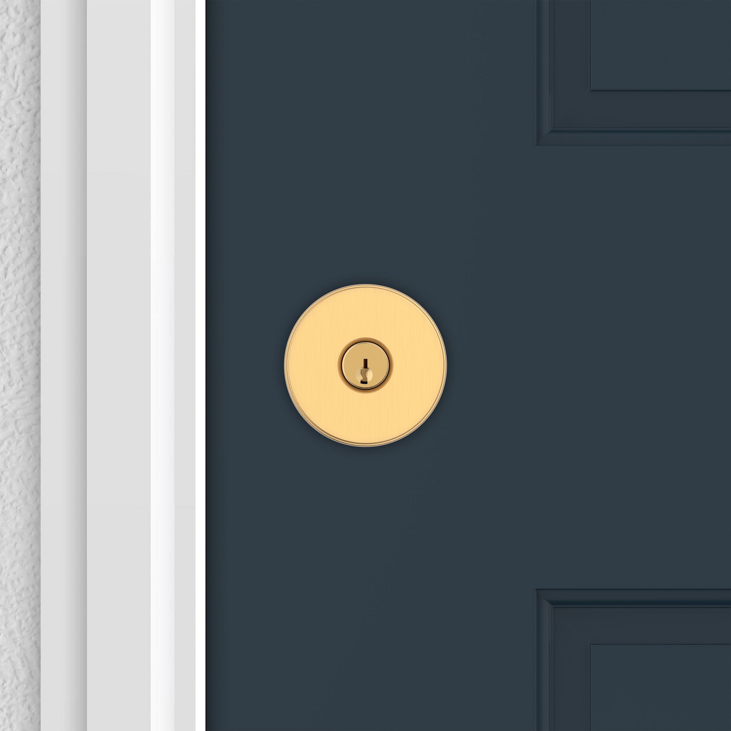 satin brass door knob