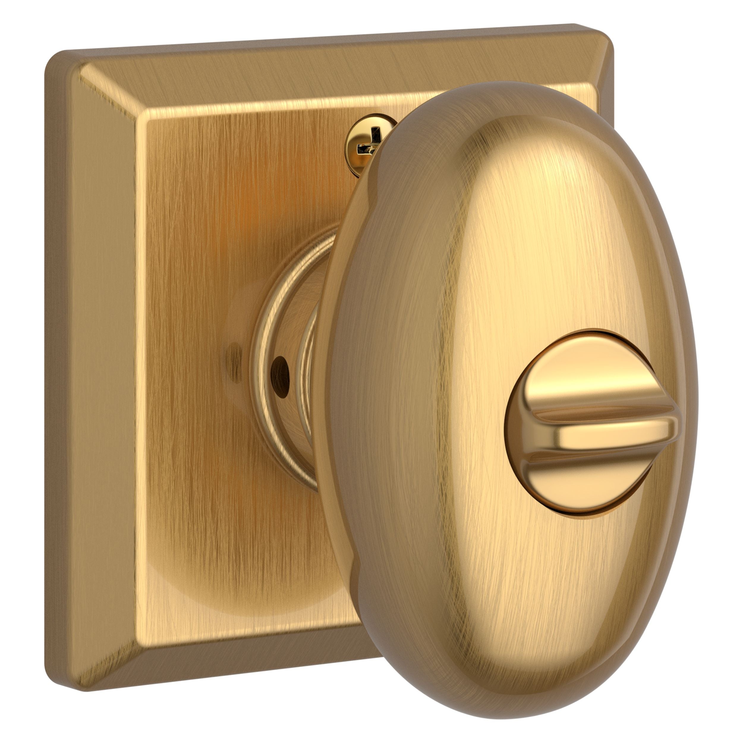 satin brass door knob
