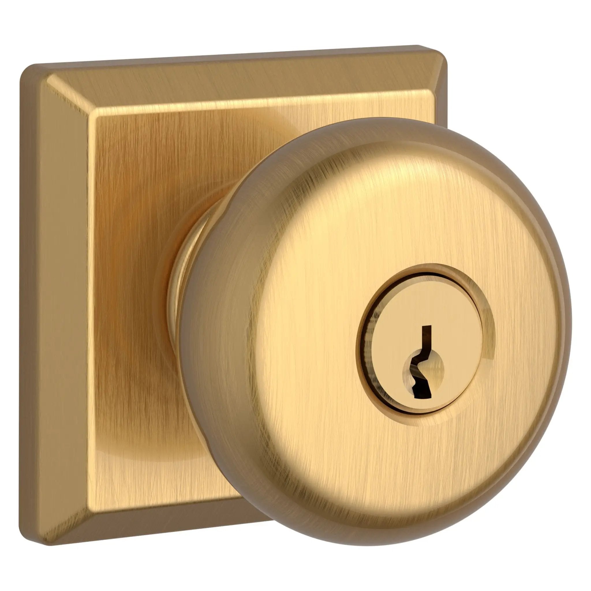 Baldwin Reserve Round Knob and Traditional Square Rose by Baldwin