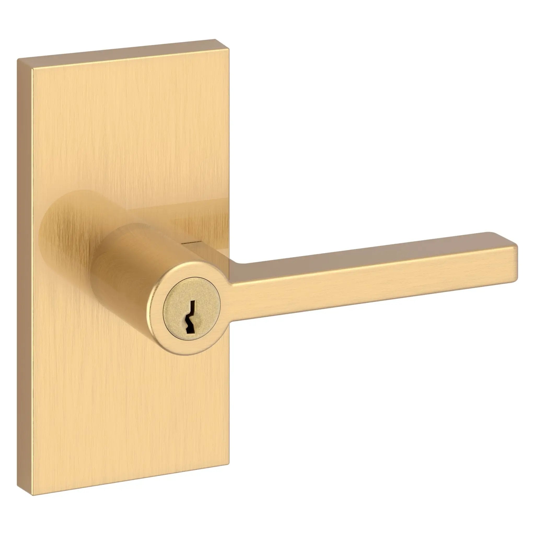 Baldwin Reserve Square Lever and Contemporary 5" Rose by Baldwin