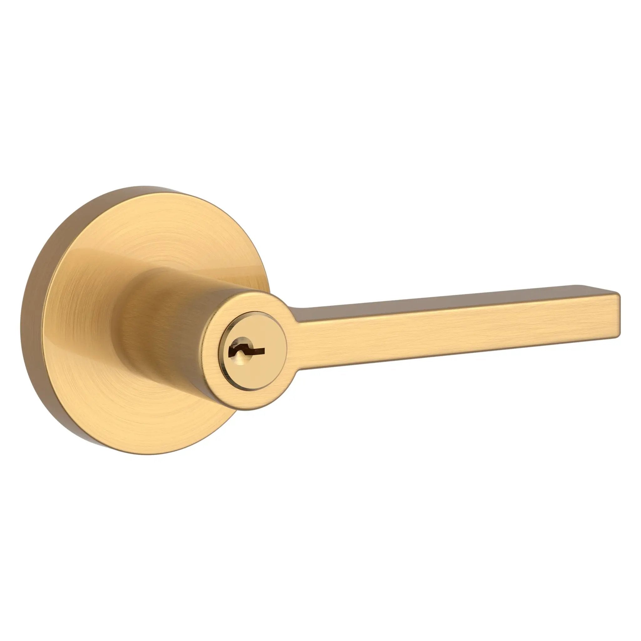Baldwin Reserve Square Lever and Contemporary Round Rose by Baldwin