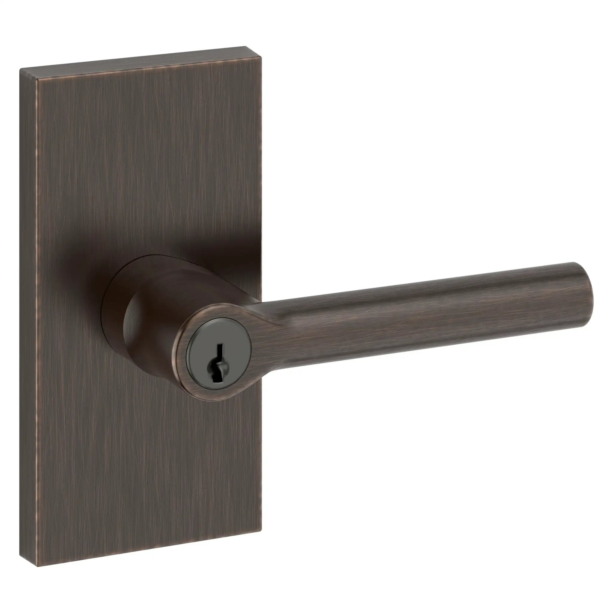 Baldwin Reserve Tube Lever and Contemporary 5" Rose by Baldwin