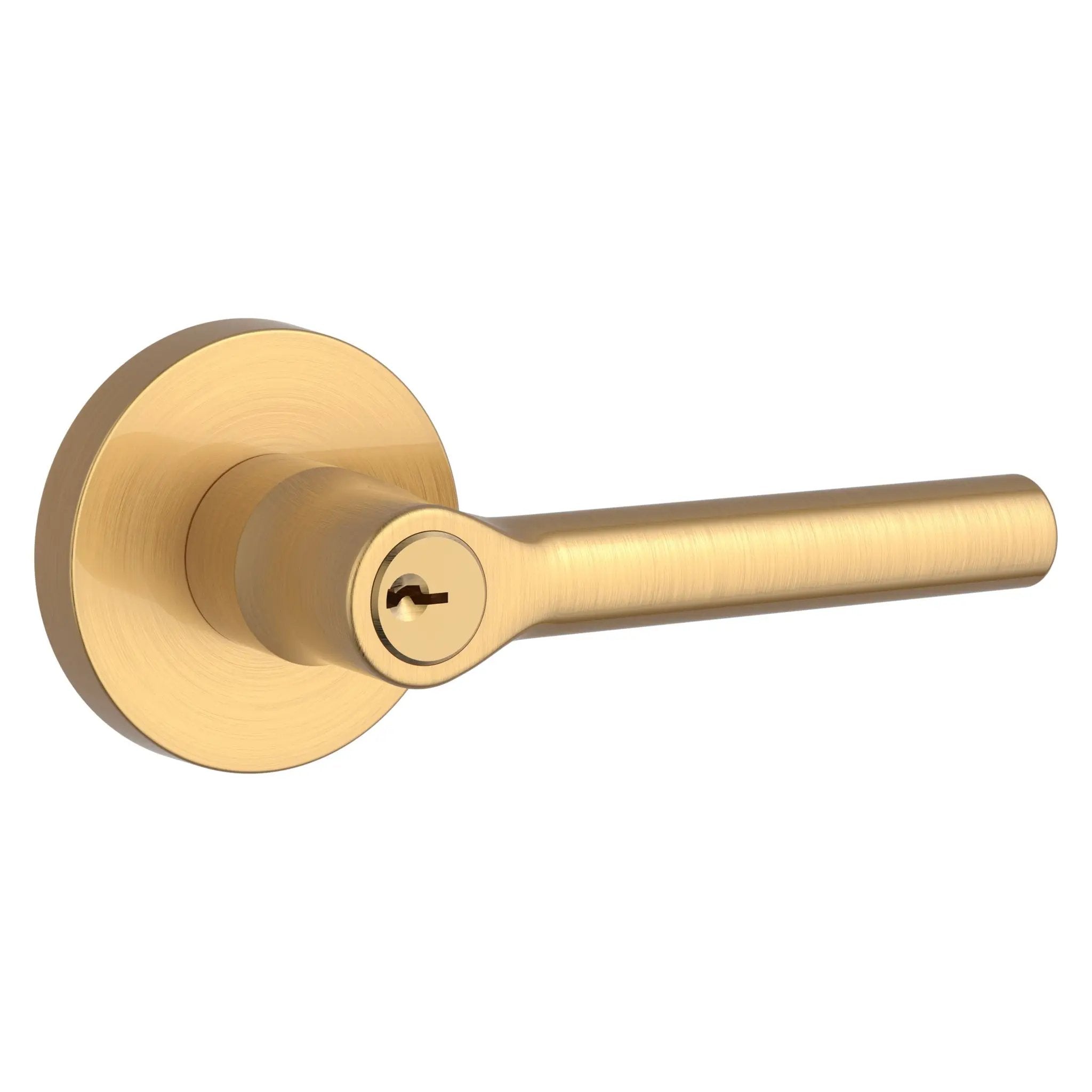 Baldwin Reserve Tube Lever and Contemporary Round Rose by Baldwin