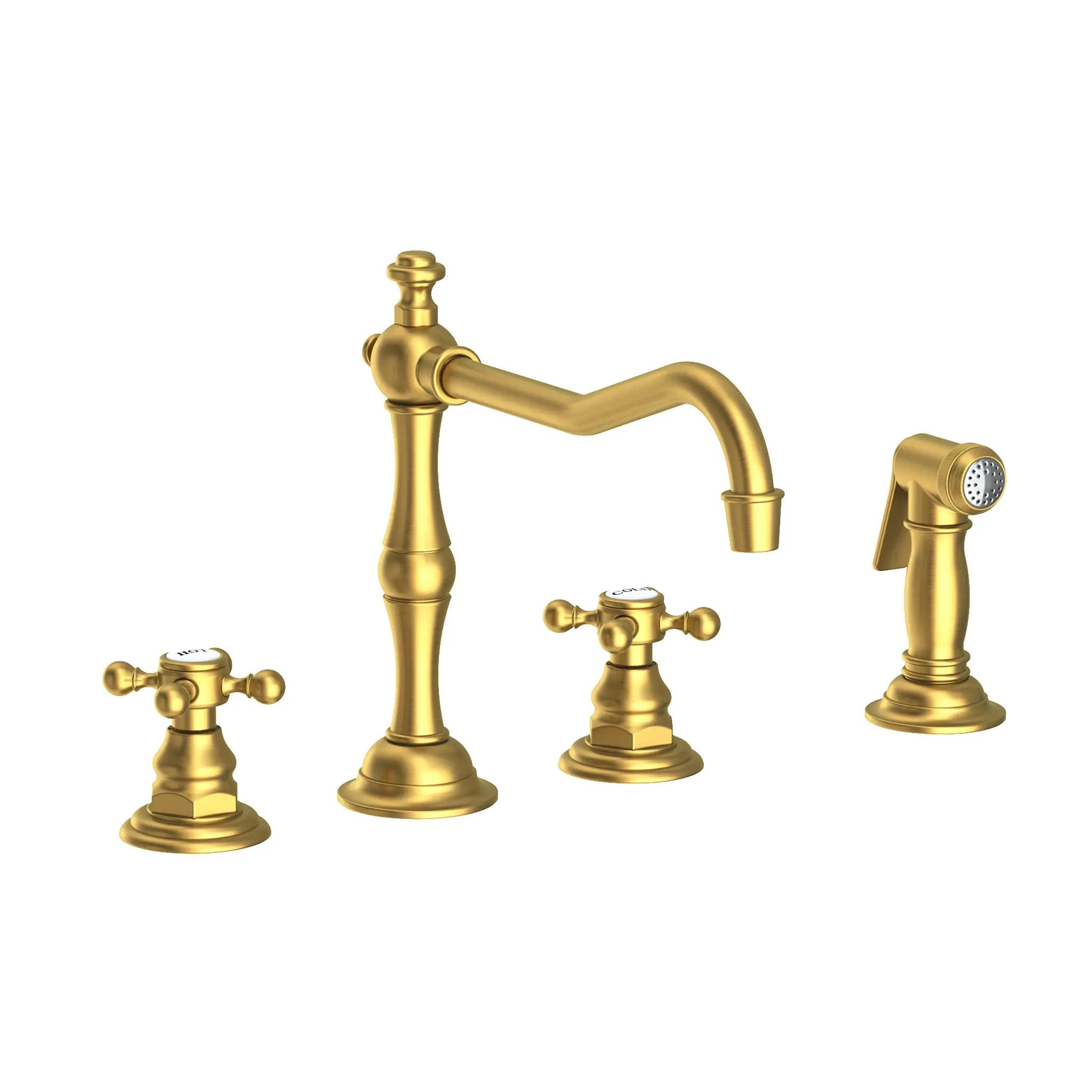 Newport Brass Chesterfield Kitchen Faucet with Side Spray by Newport Brass