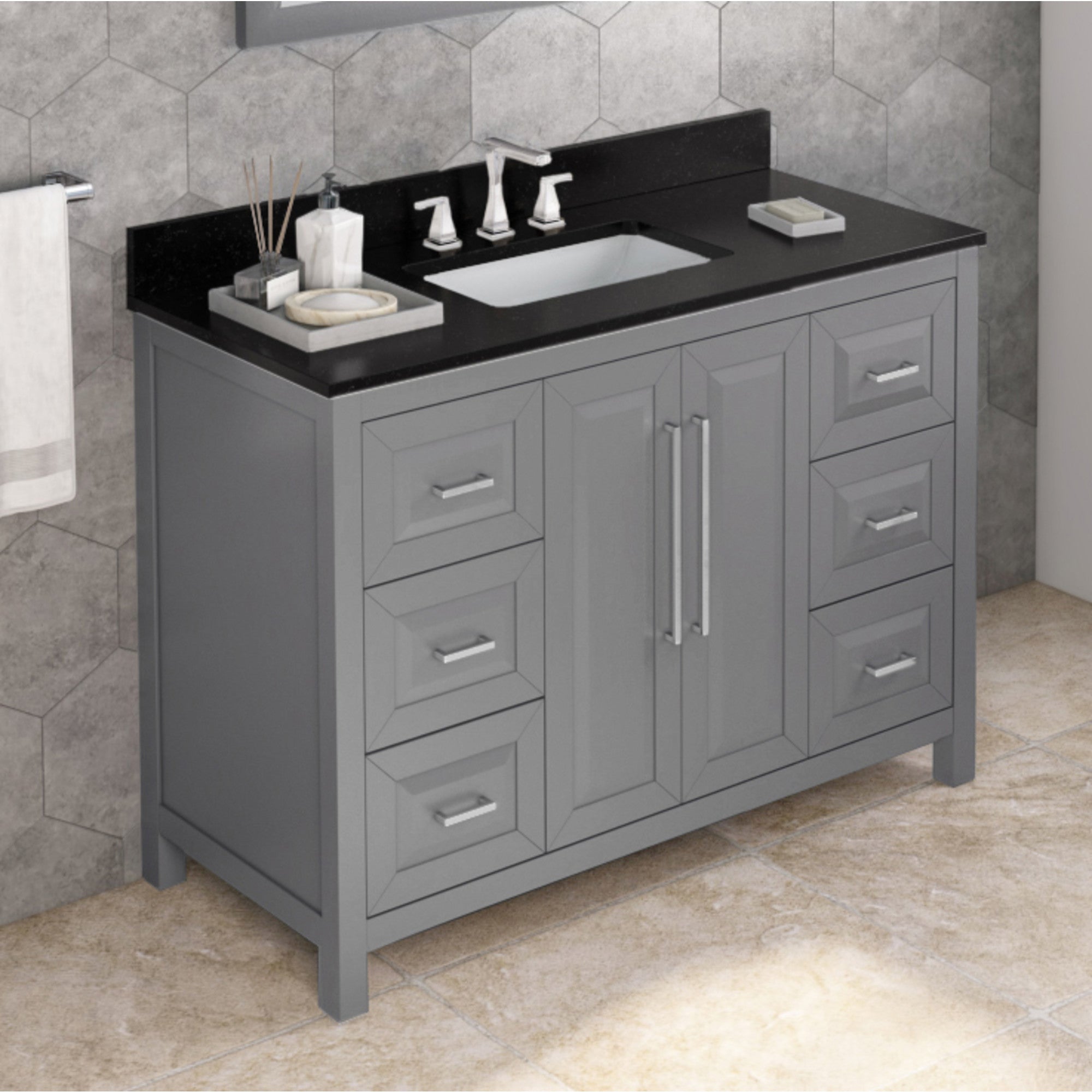 Jeffrey Alexander 48" Cade Vanity Set