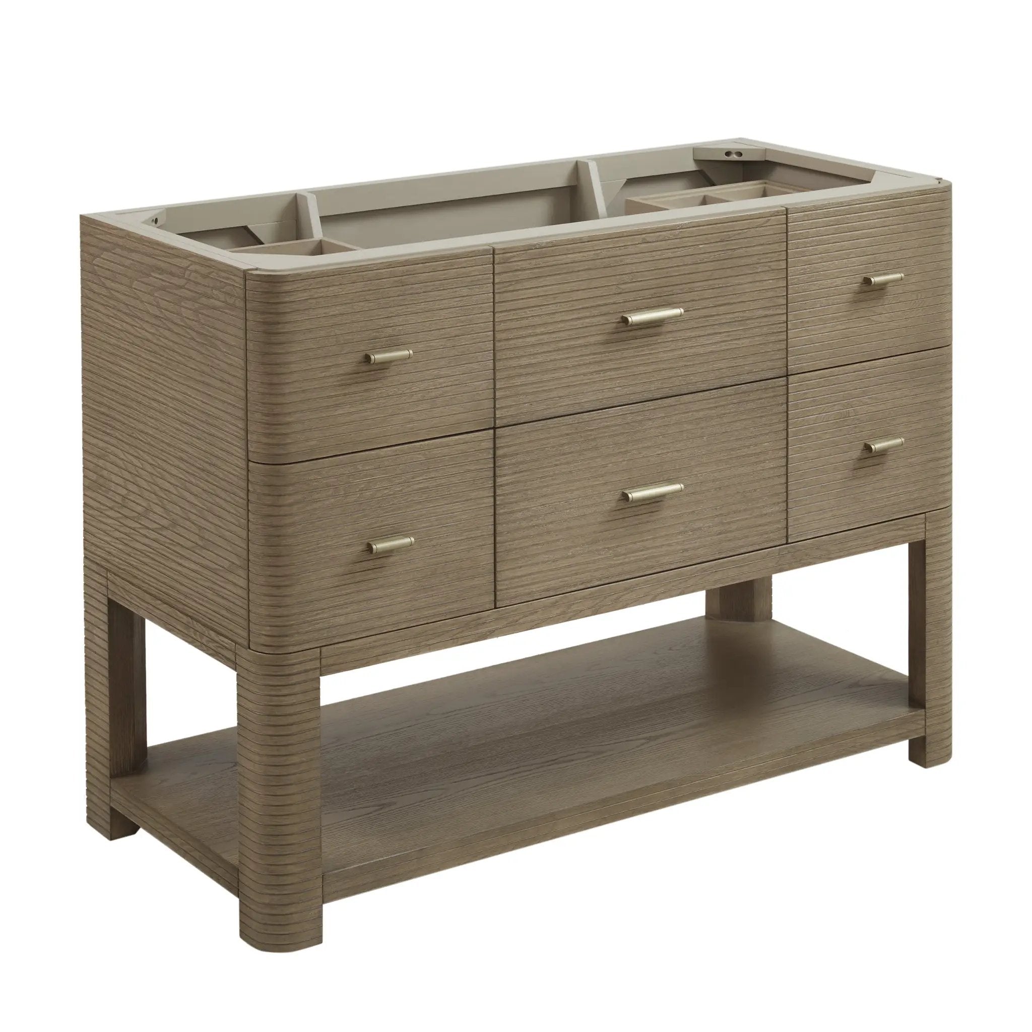 James Martin Lucian 48" Single Vanity Set - Pebble Oak by James Martin Vanities