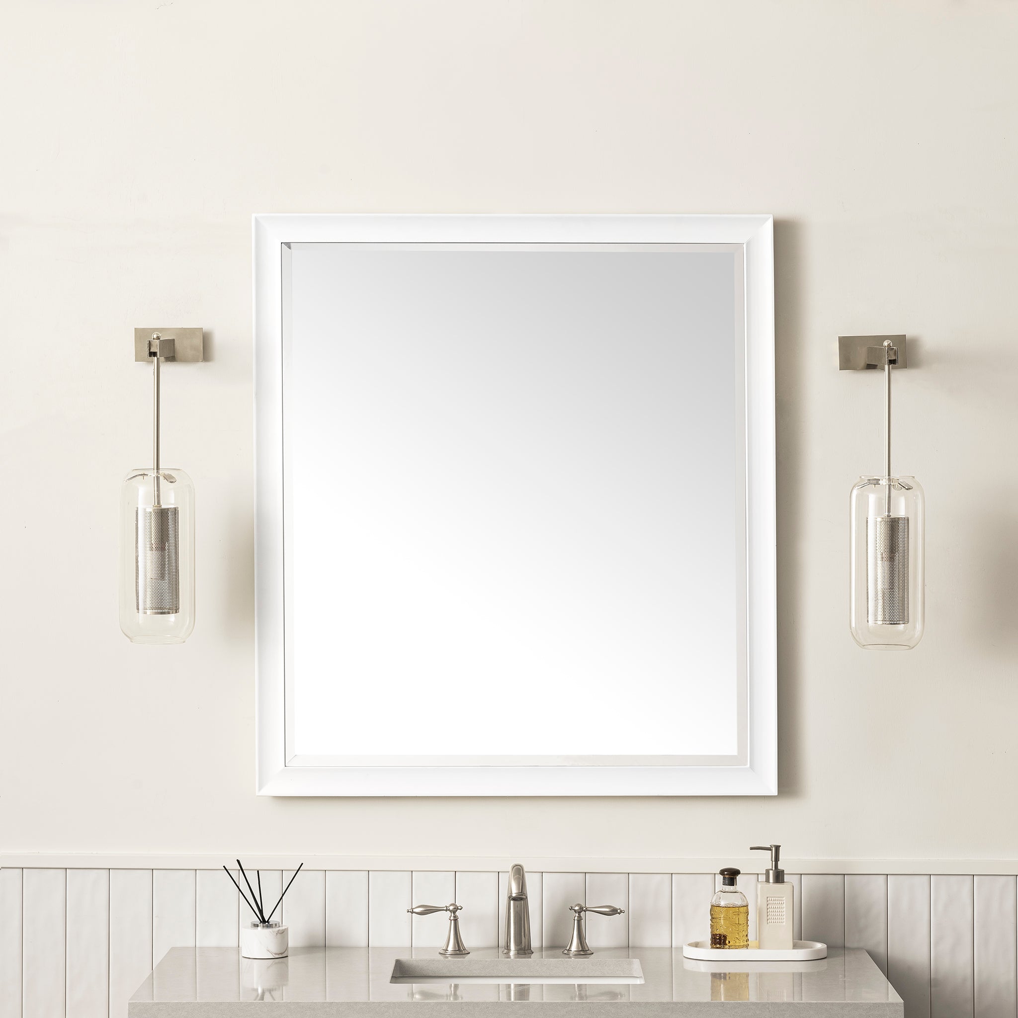 bright white mirror