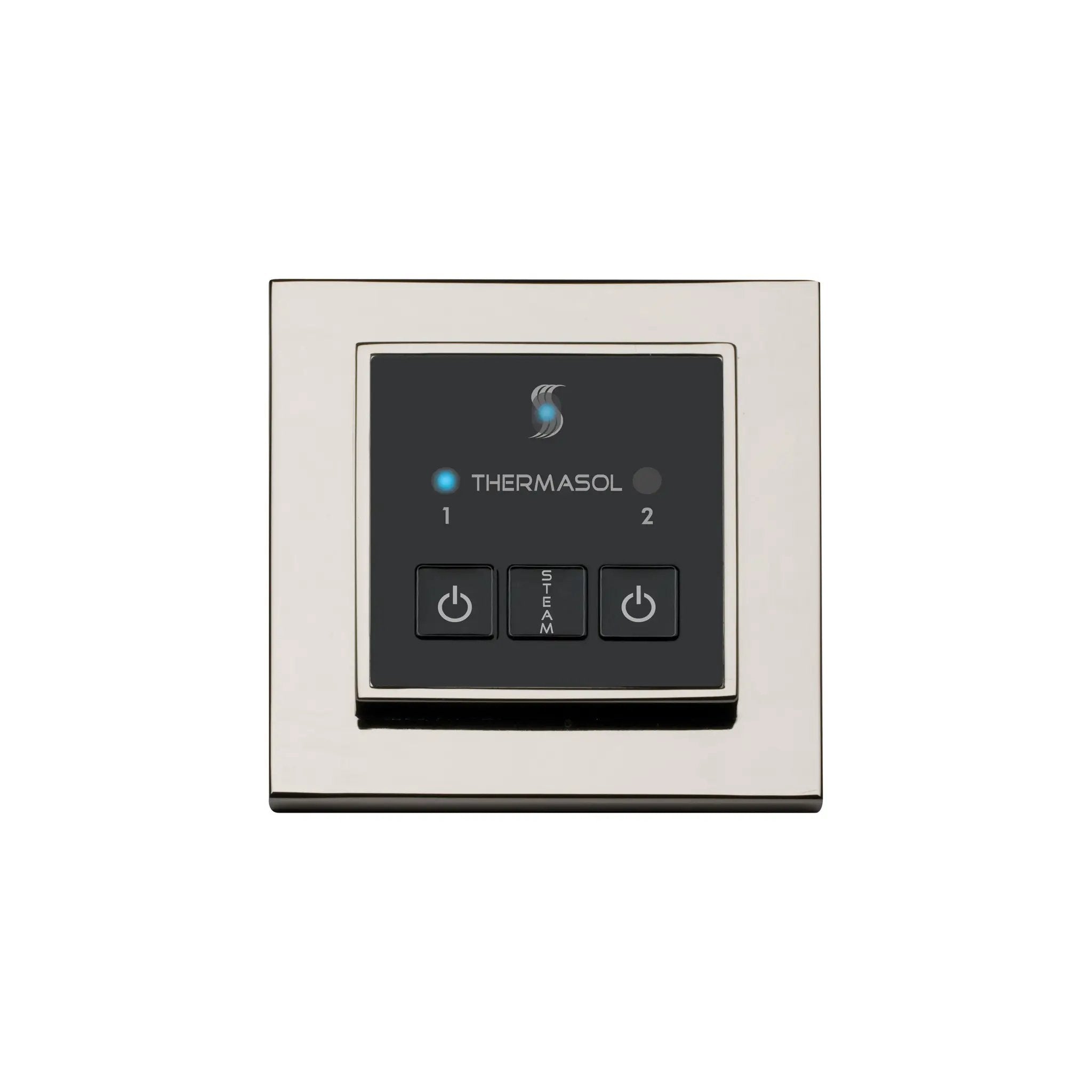 polished chrome start control