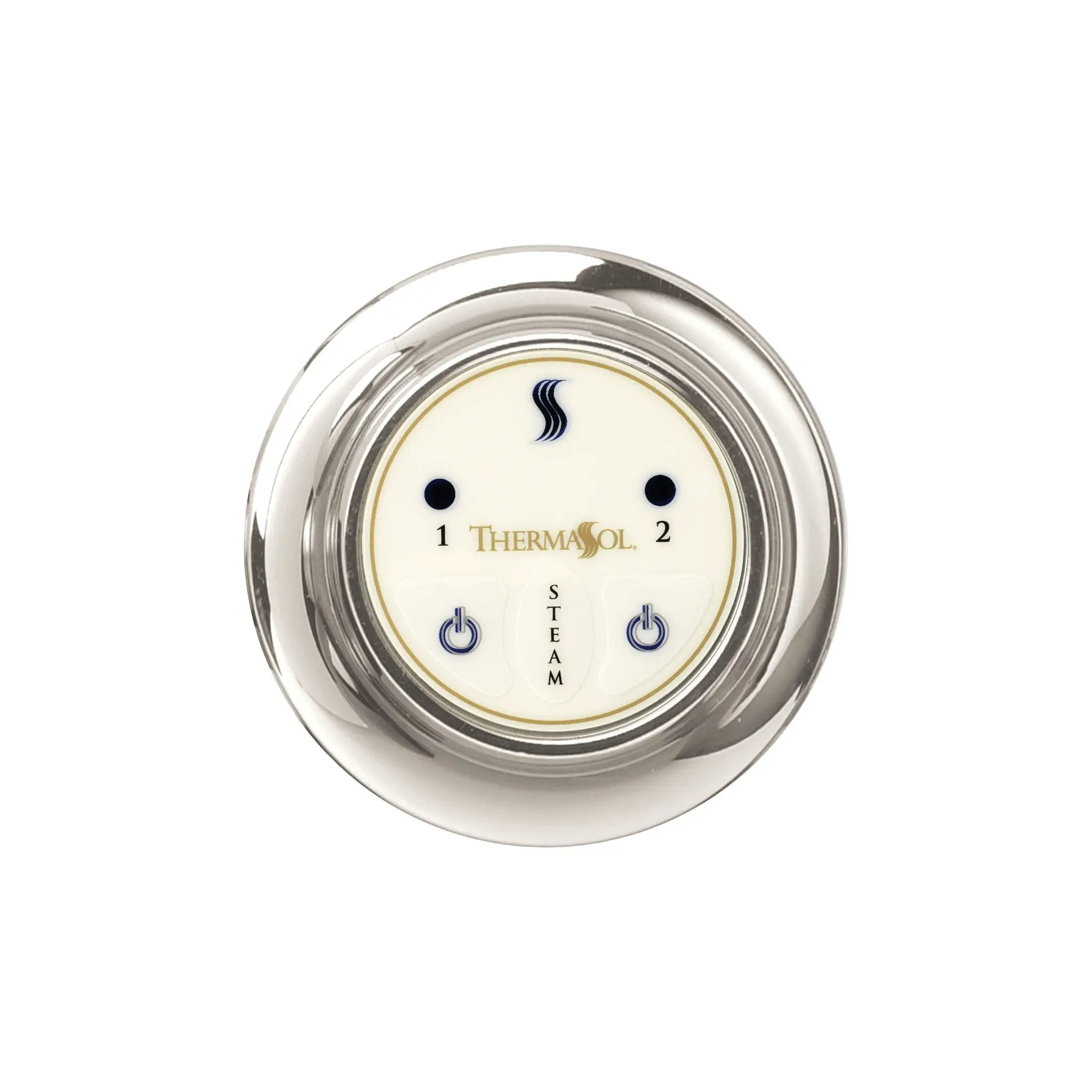 polished chrome start control