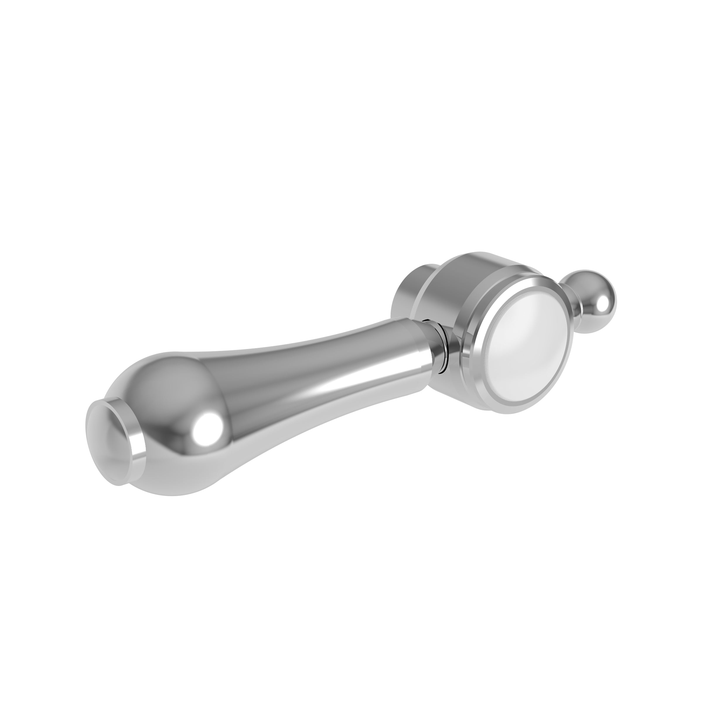 polished chrome faucet handle