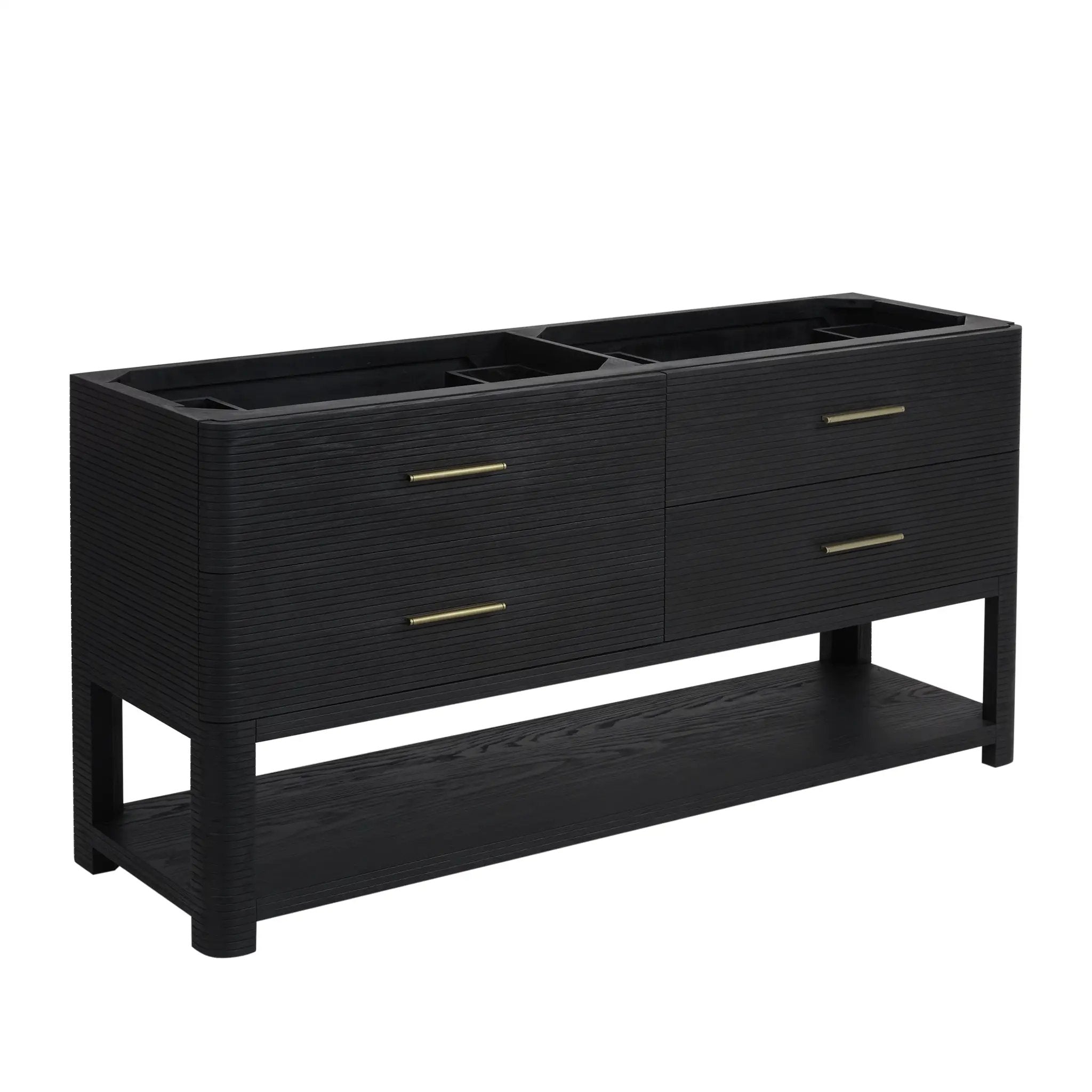 James Martin Lucian 72" Double Vanity Set - Carbon Oak by James Martin Vanities