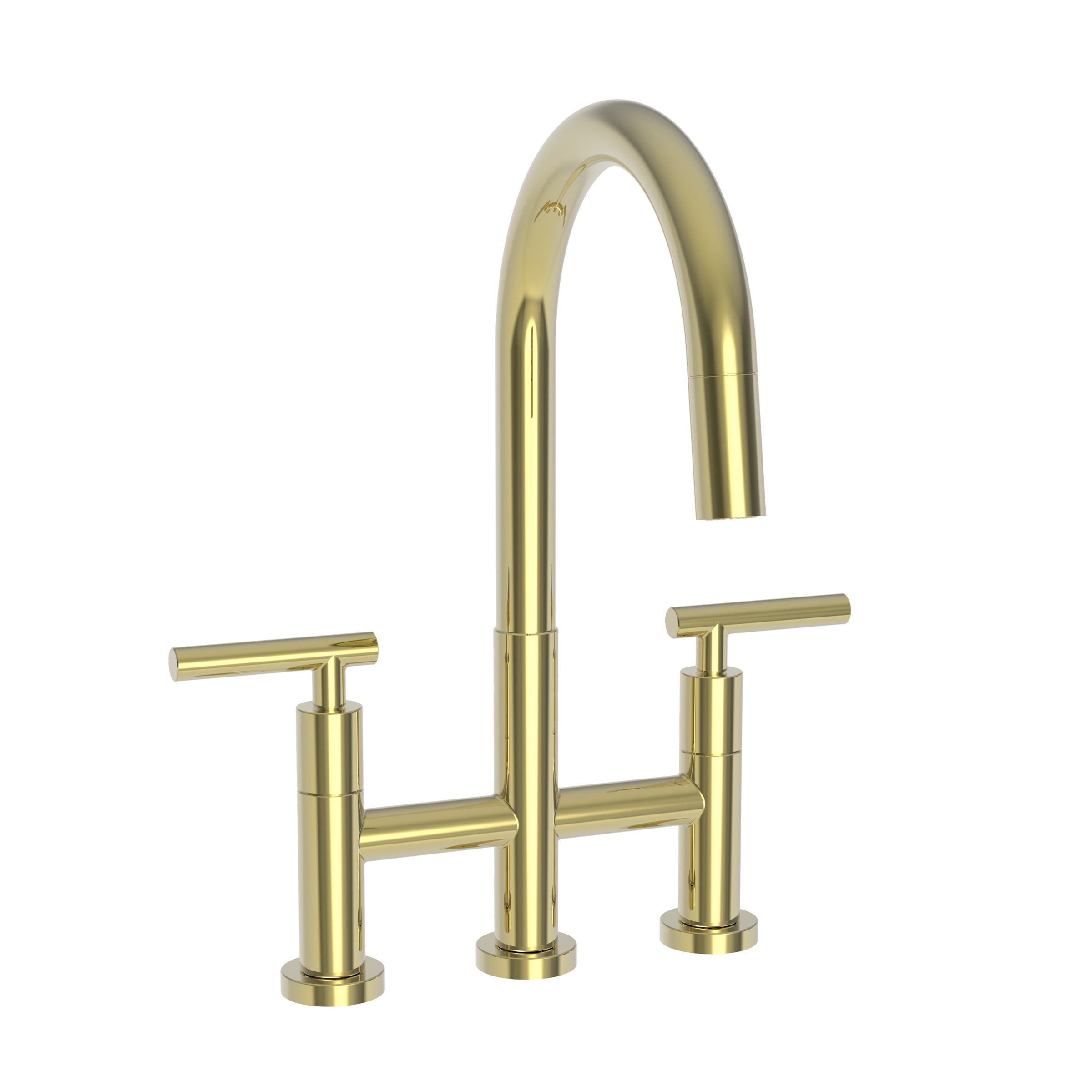 Newport Brass East Linear Kitchen Bridge Pull-Down Faucet