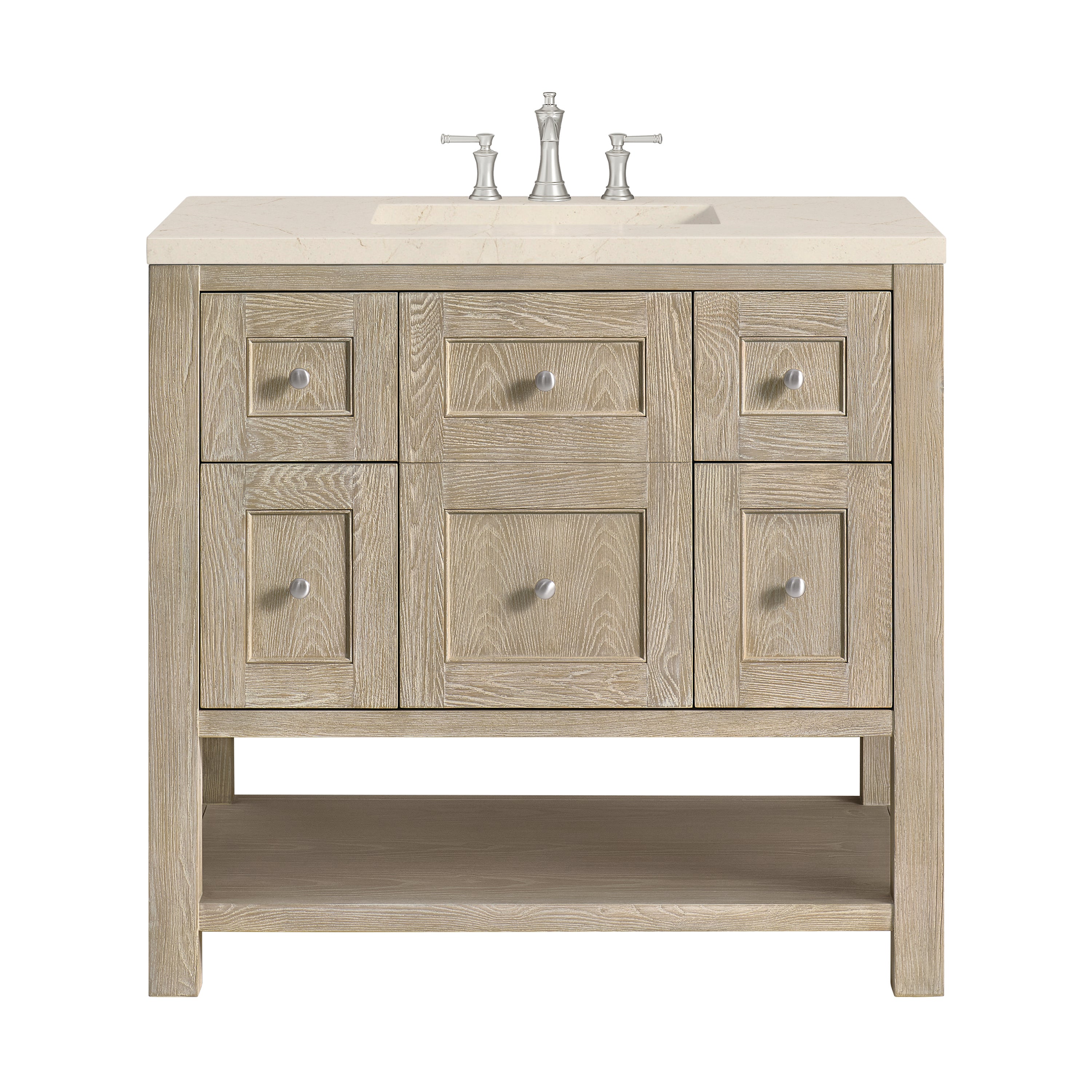 James Martin Vanities Breckenridge 36" Single Vanity - Whitewashed Oak