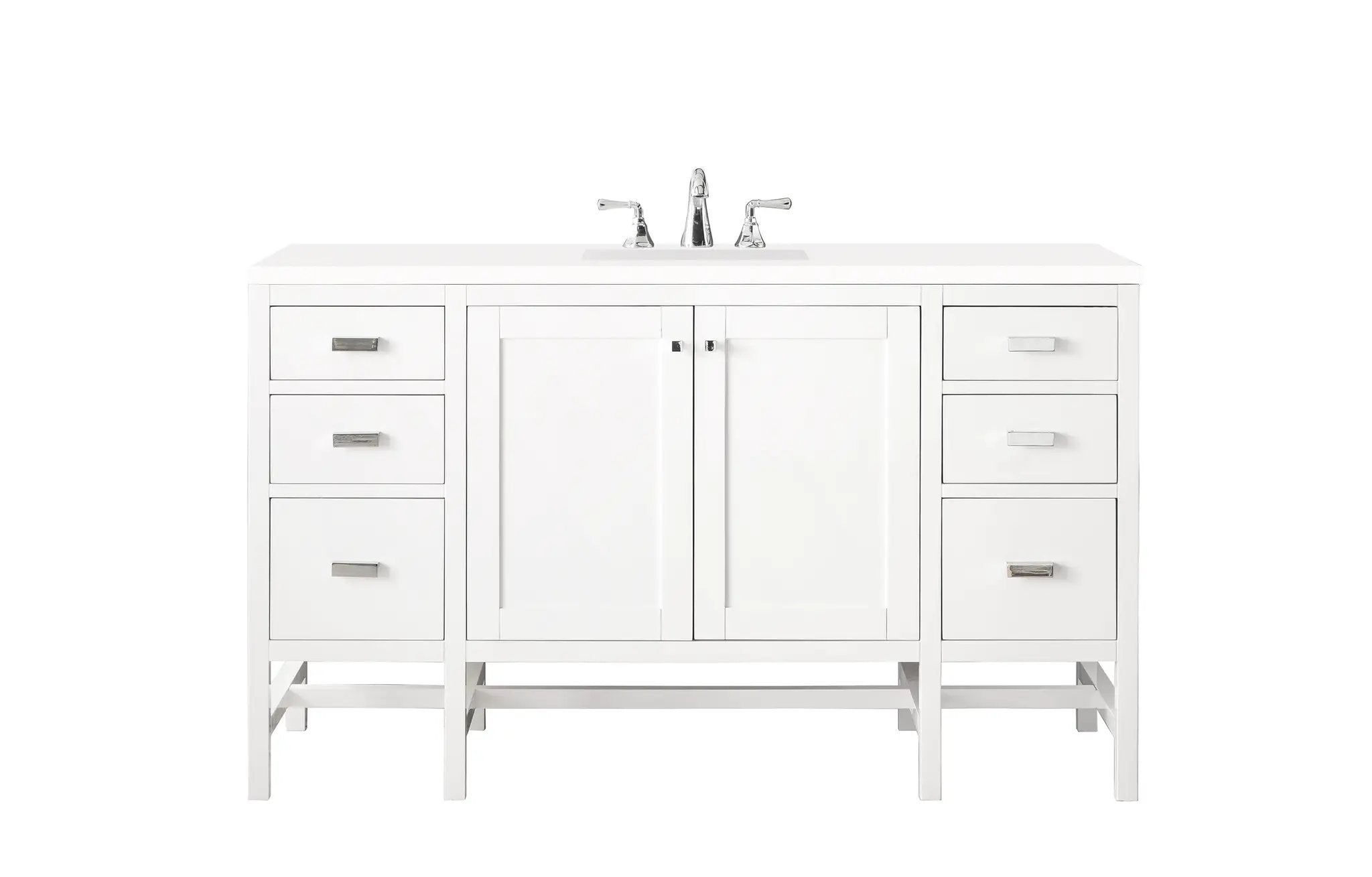 James Martin Addison 60" Single Vanity Set - Glossy White by James Martin Vanities