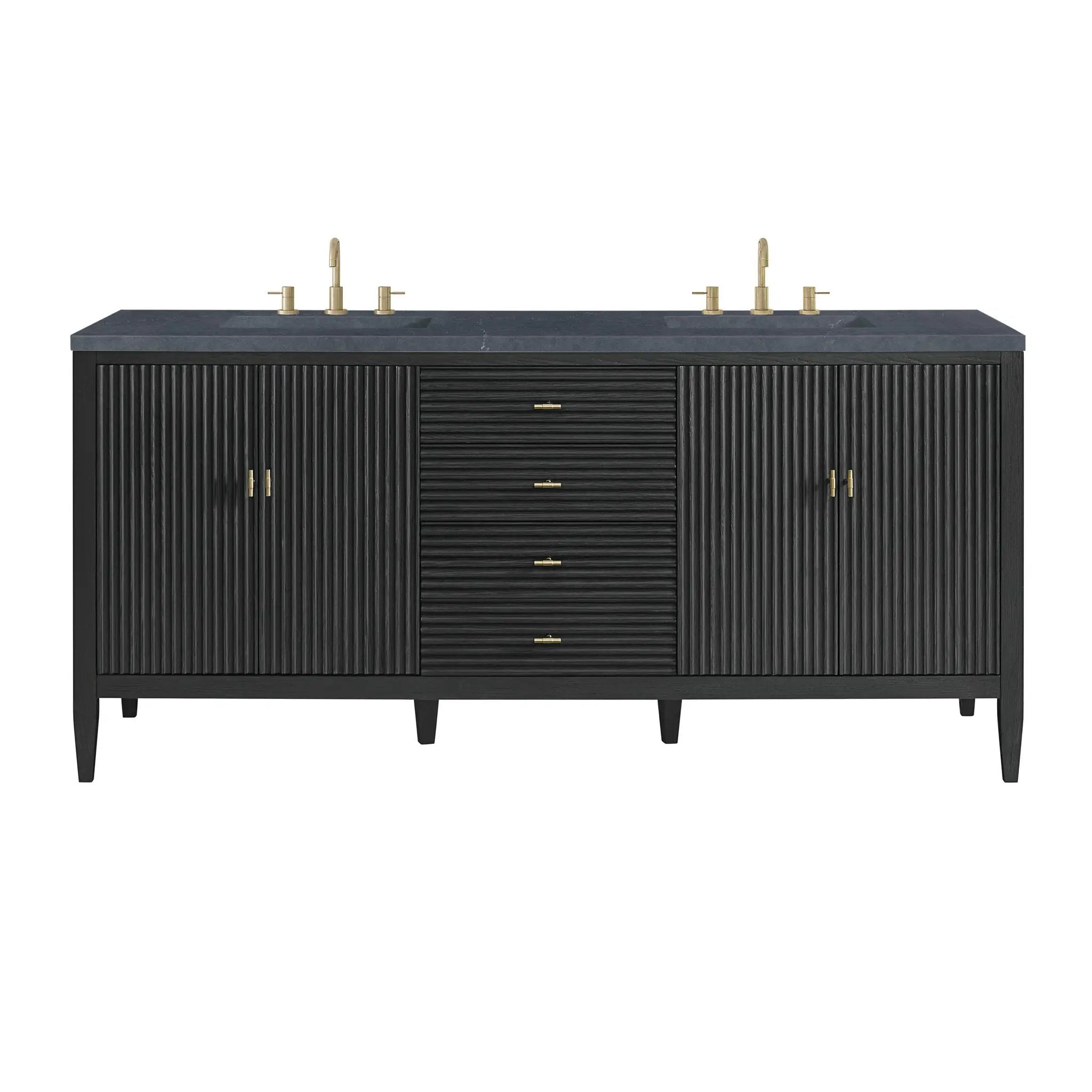 James Martin Myrrin 72" Vanity Set - Carbon Oak by James Martin Vanities