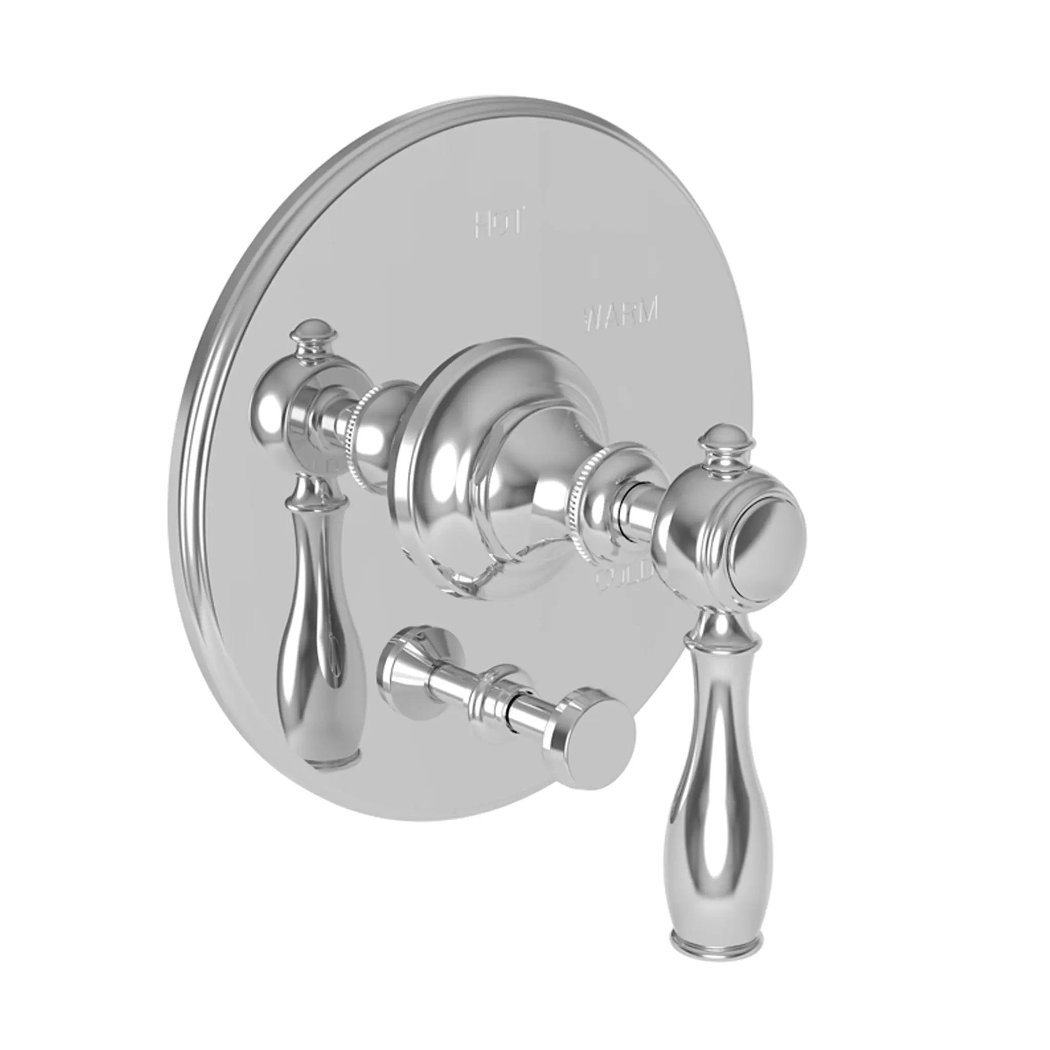 polished chrome diverter plate