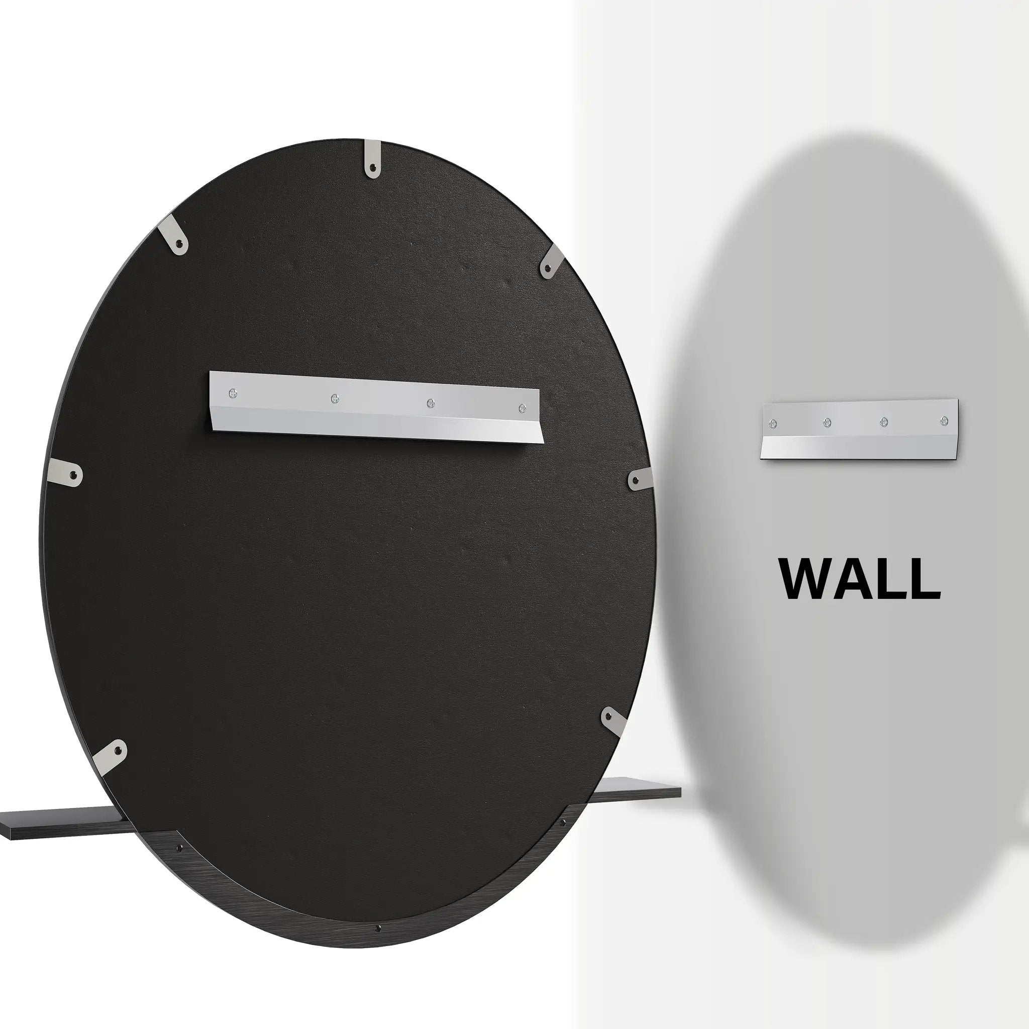 modern iron mirror