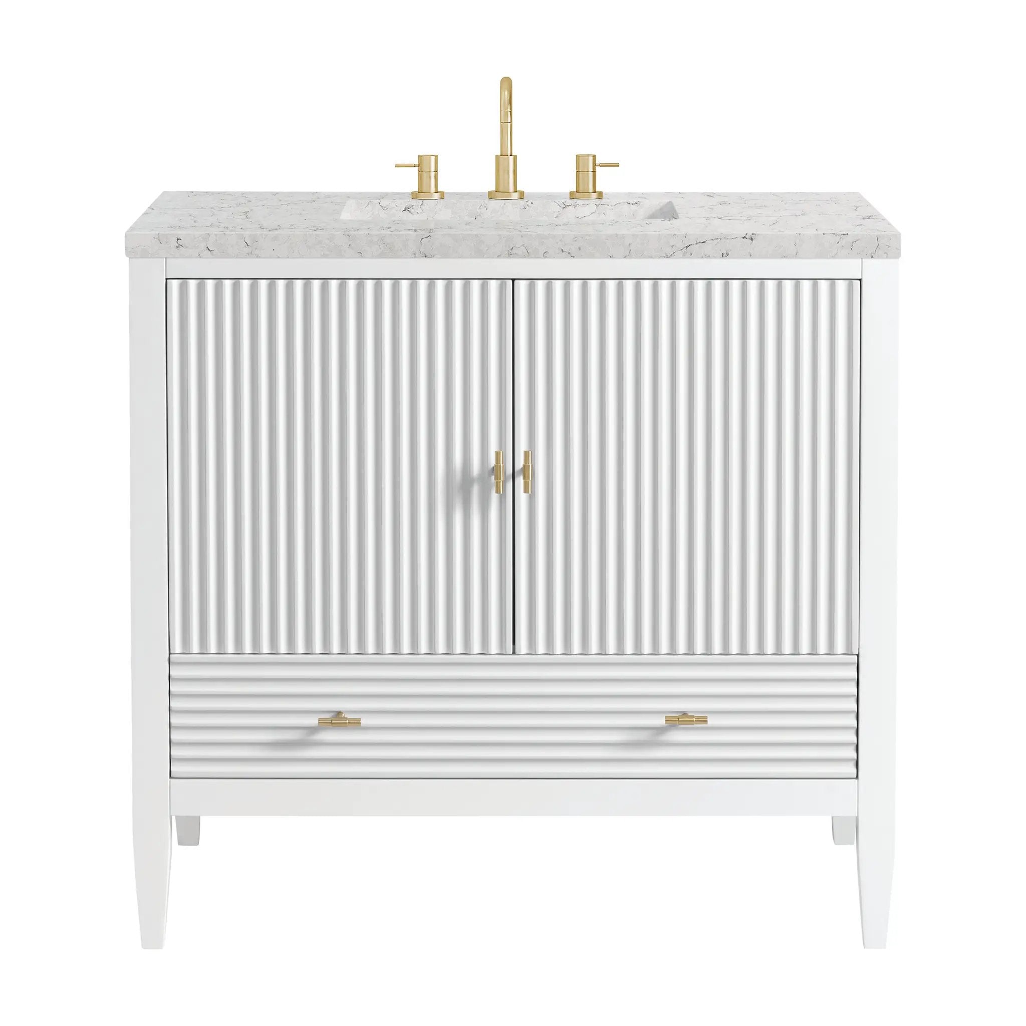 James Martin Myrrin 36" Vanity Set - Bright White by James Martin Vanities