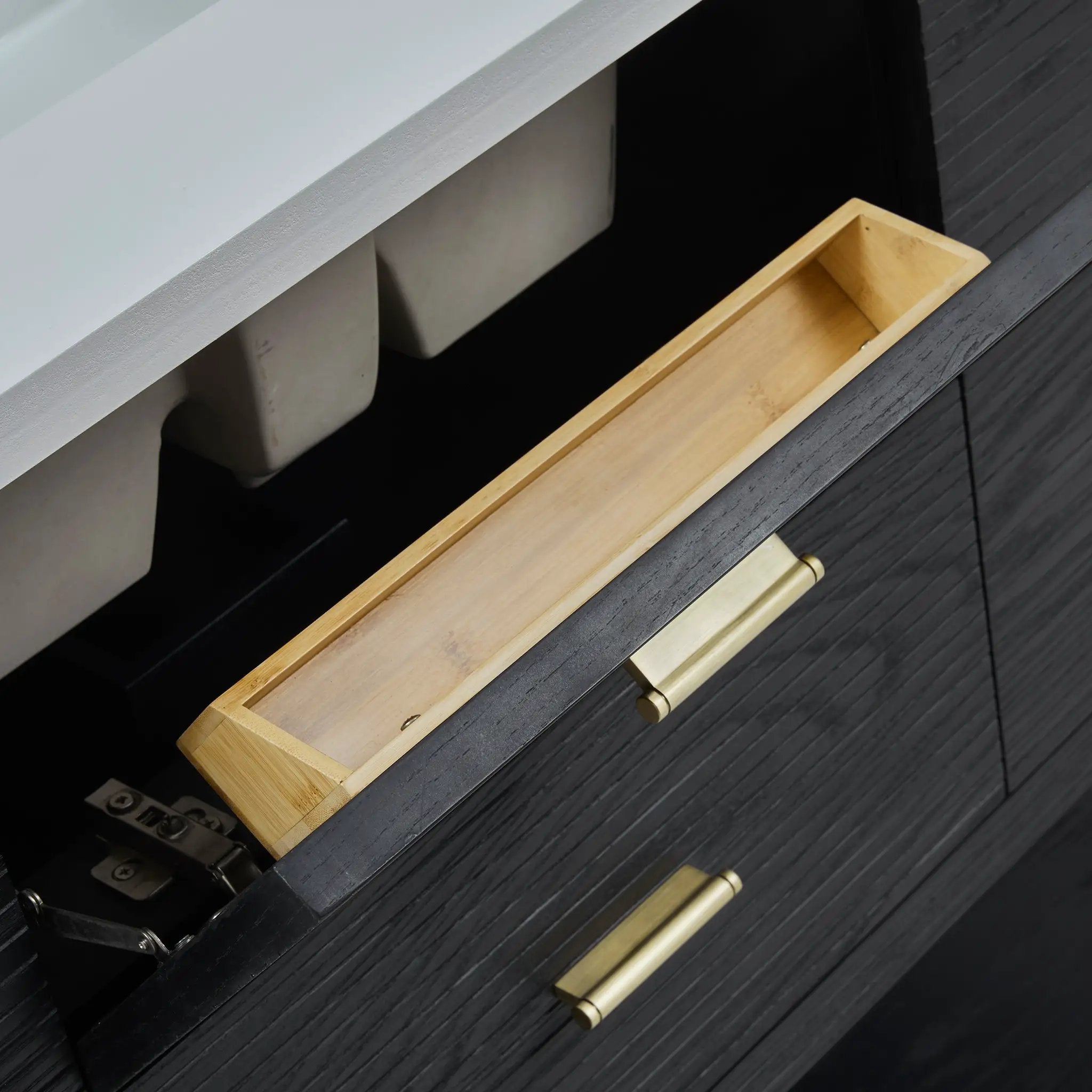 carbon oak vanity