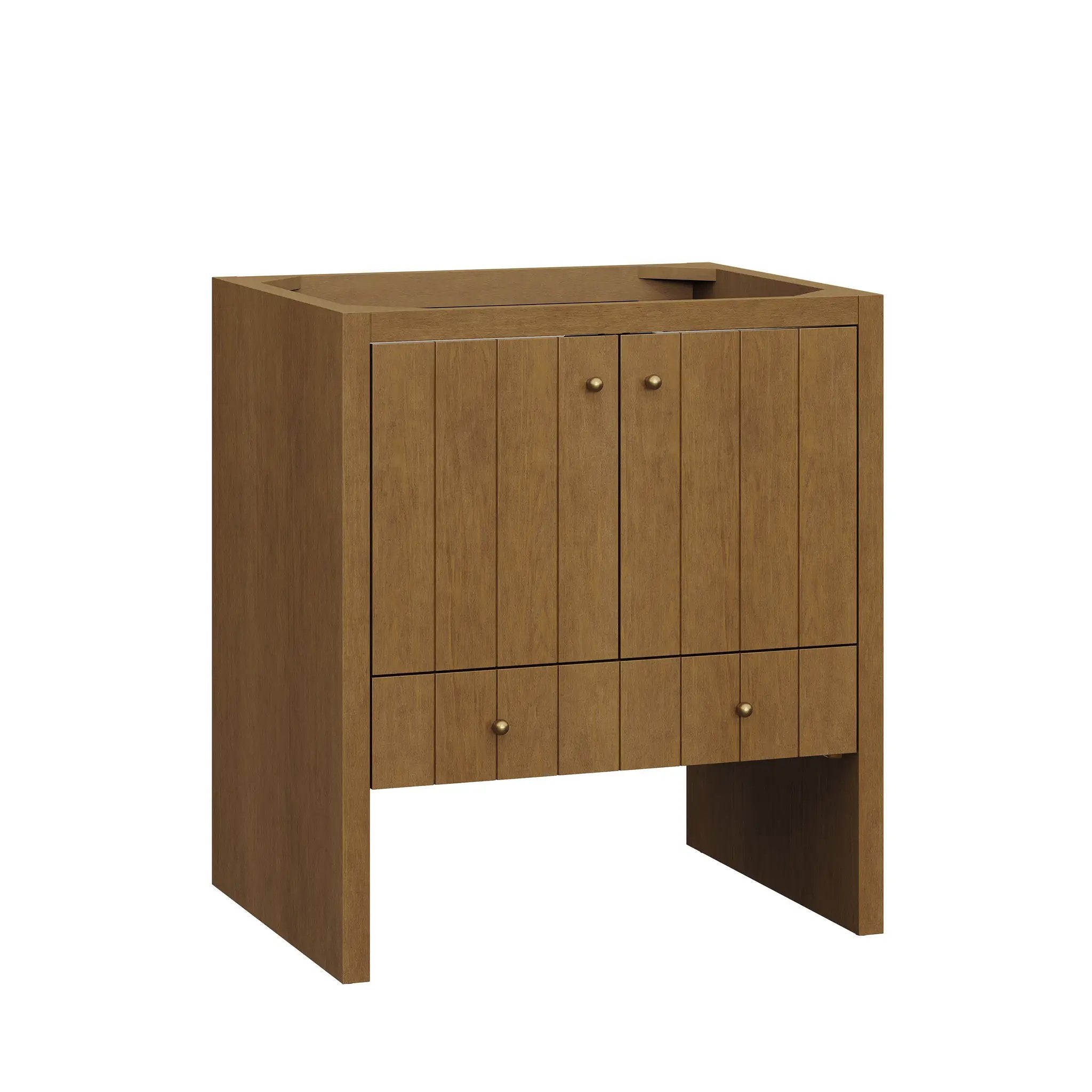 honey oak vanity