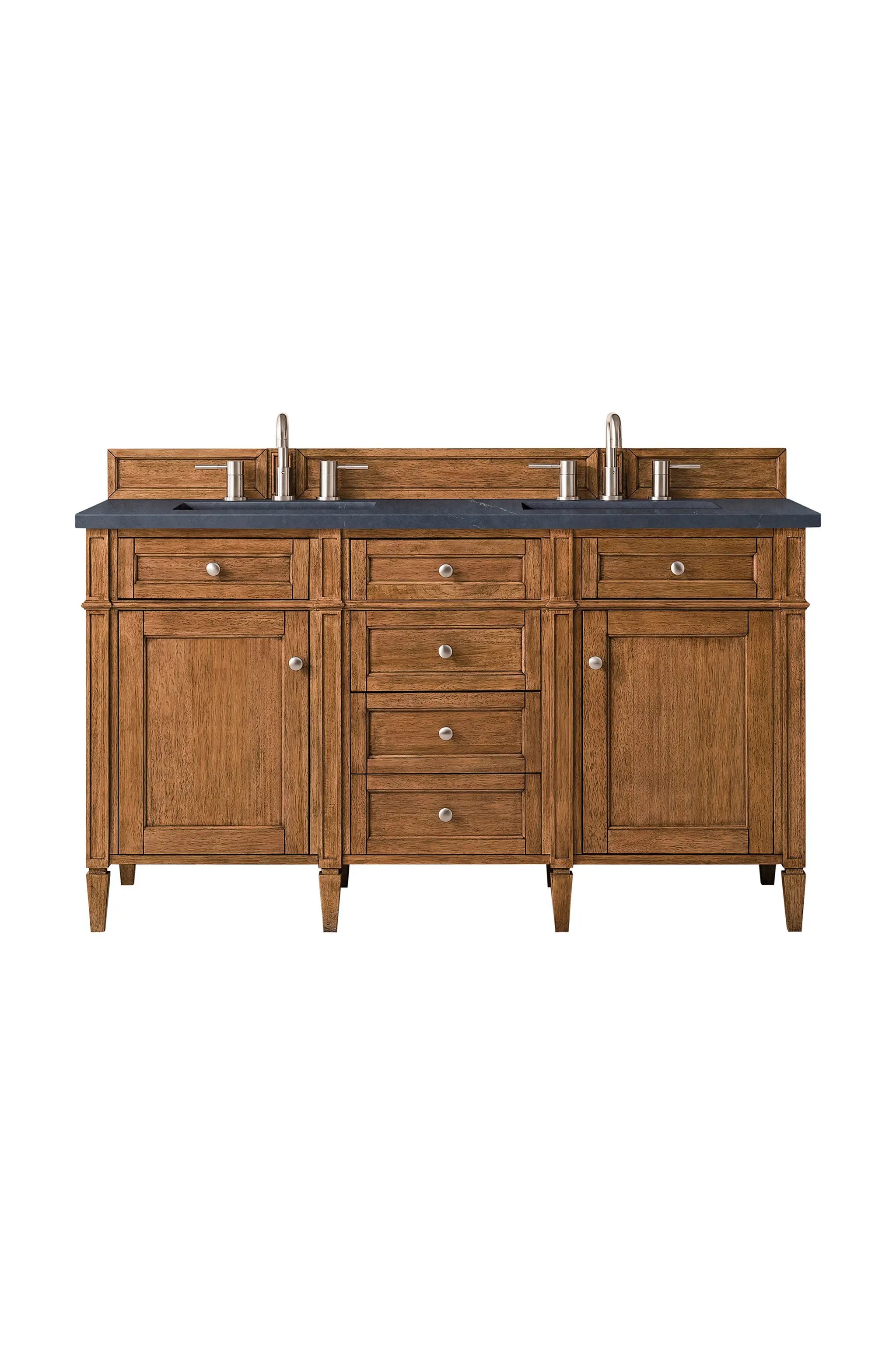 James Martin Brittany 60" Double Vanity Set - Saddle Brown by James Martin Vanities
