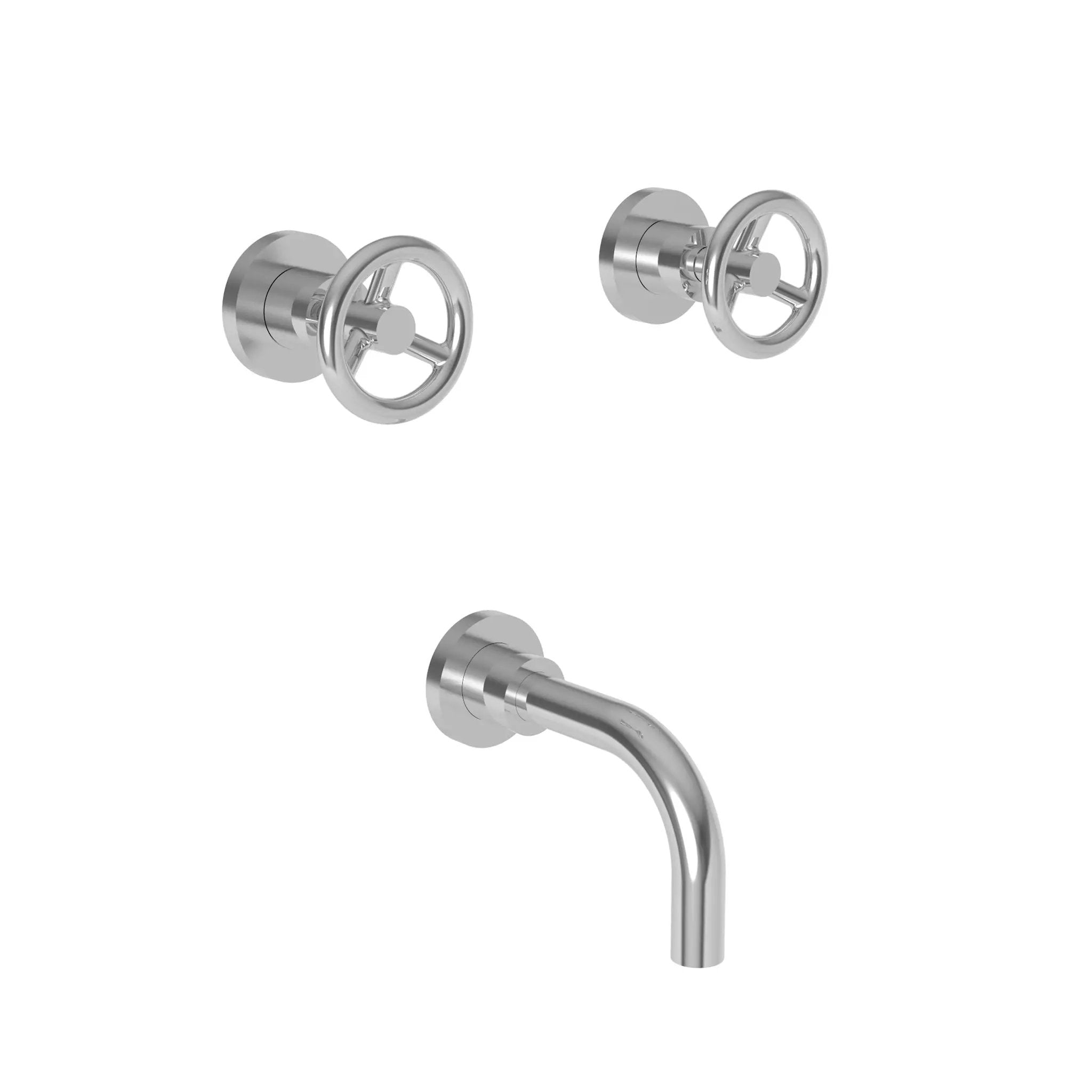 polished chrome tub faucet