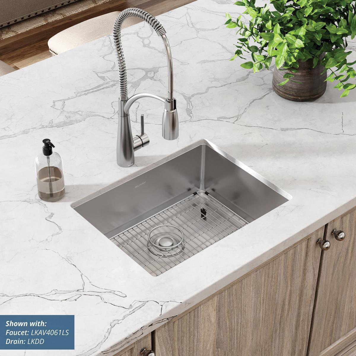 polished satin single bowl undermount sink