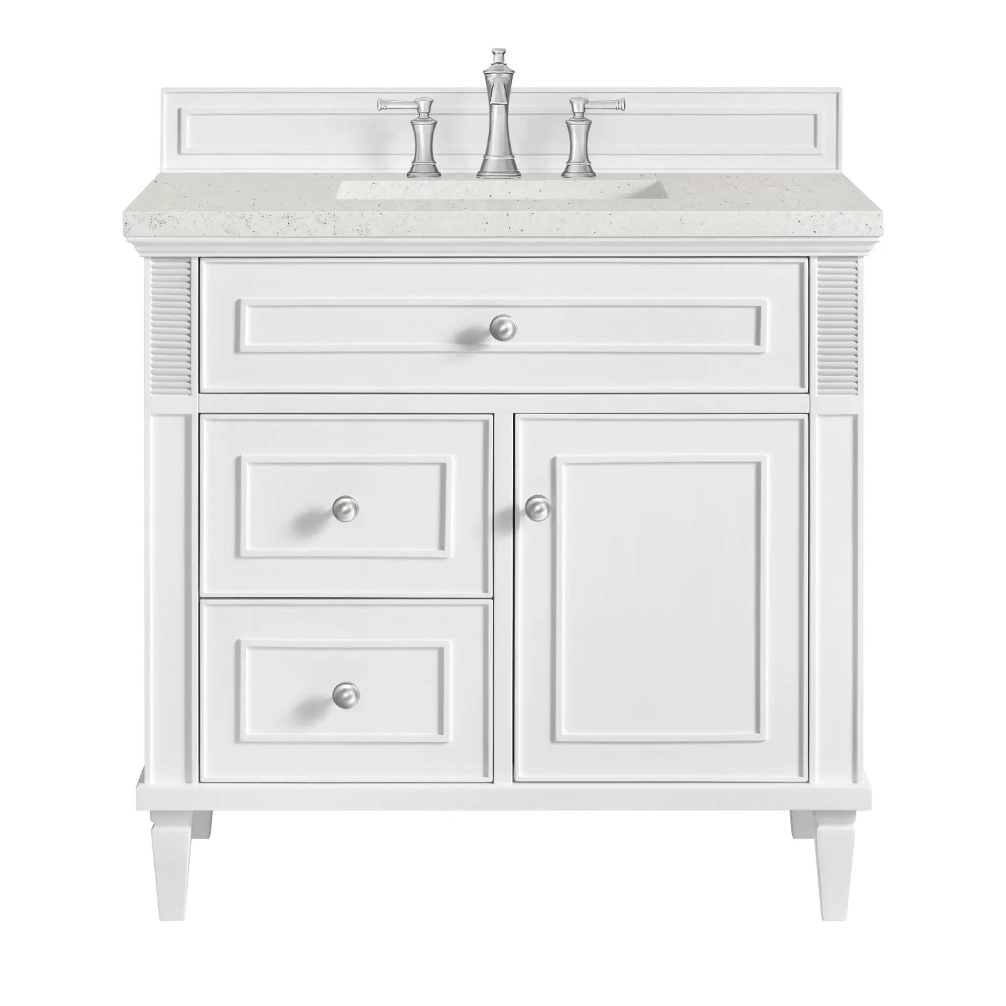 James Martin Lorelai 36" Single Vanity Set - Bright White by James Martin Vanities