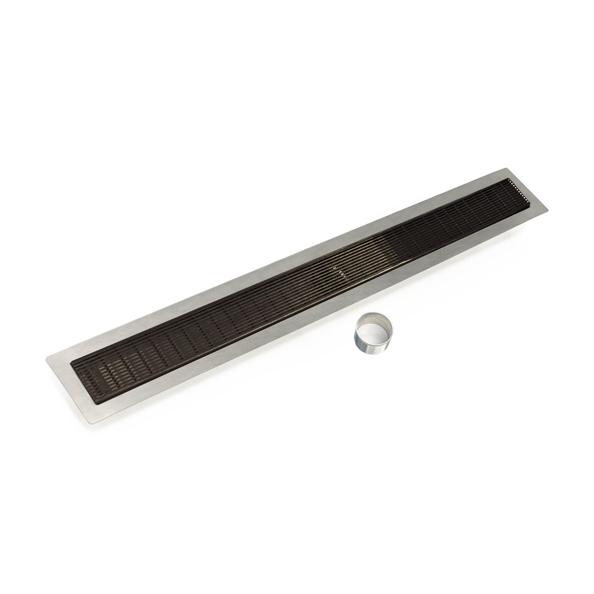 Infinity Drain 24" FCB Series Double Waterproofing Linear Drain Kit with 2 1/2" Wedge Wire Grate