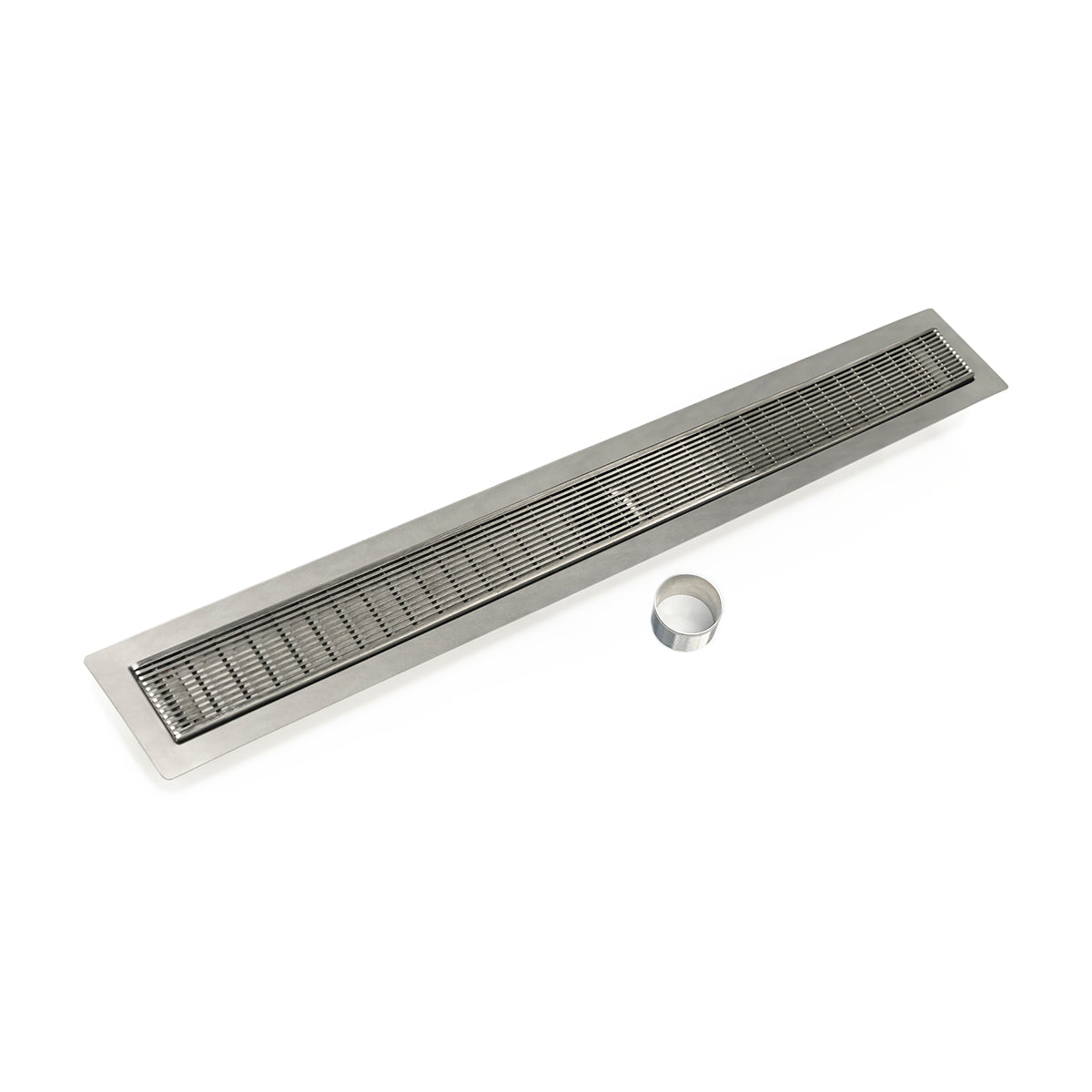Infinity Drain 24" FCB Series Double Waterproofing Linear Drain Kit with 2 1/2" Wedge Wire Grate