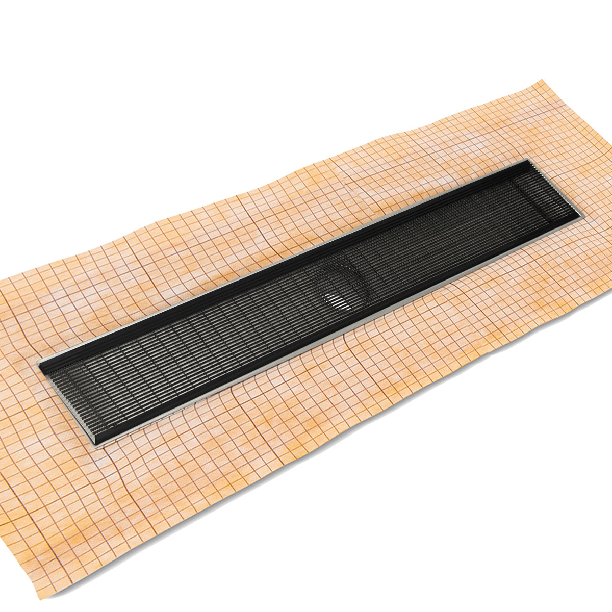 Infinity Drain 32" FCS Series Schluter-Kerdi - Fixed Flange Linear Drain Kit with 5" Wedge Wire Grate