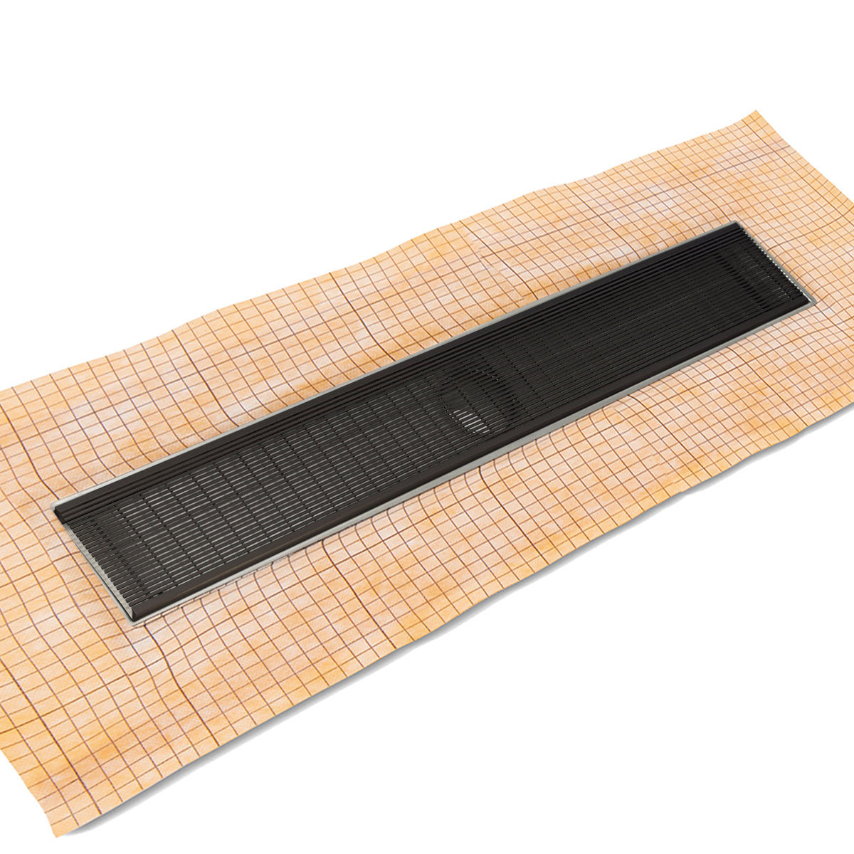 Infinity Drain 42" FCS Series Schluter-Kerdi - Fixed Flange Linear Drain Kit with 5" Wedge Wire Grate
