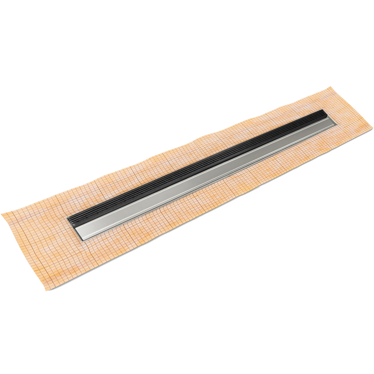 Infinity Drain 42" FCS Series Schluter-Kerdi - Fixed Flange Linear Drain Kit with 1" Wedge Wire Grate
