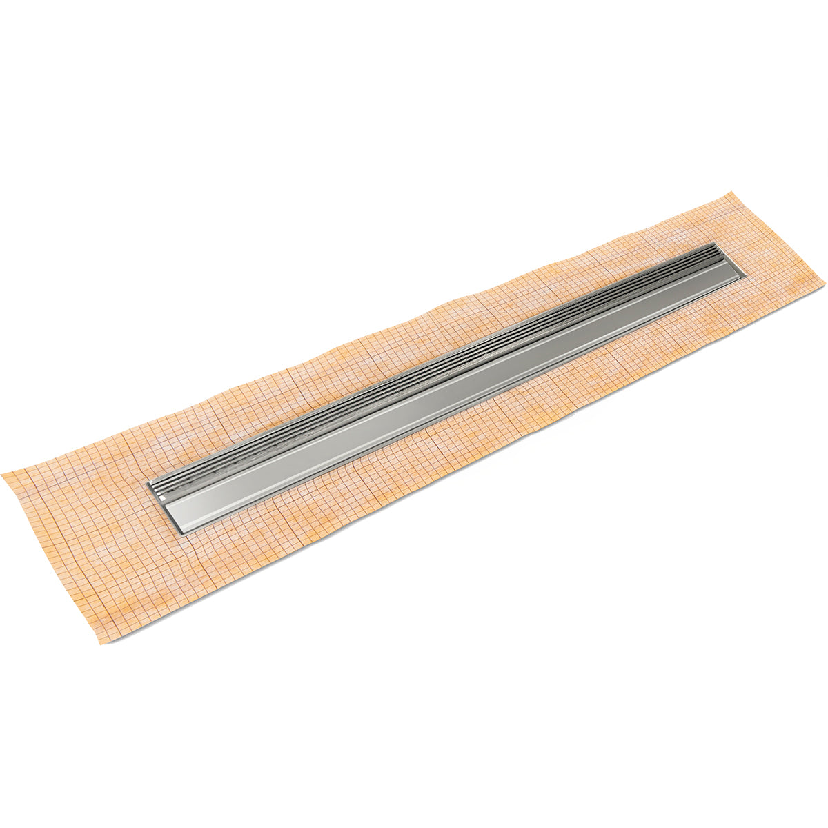 Infinity Drain 48" FCS Series Schluter-Kerdi - Fixed Flange Linear Drain Kit with 1" Wedge Wire Grate