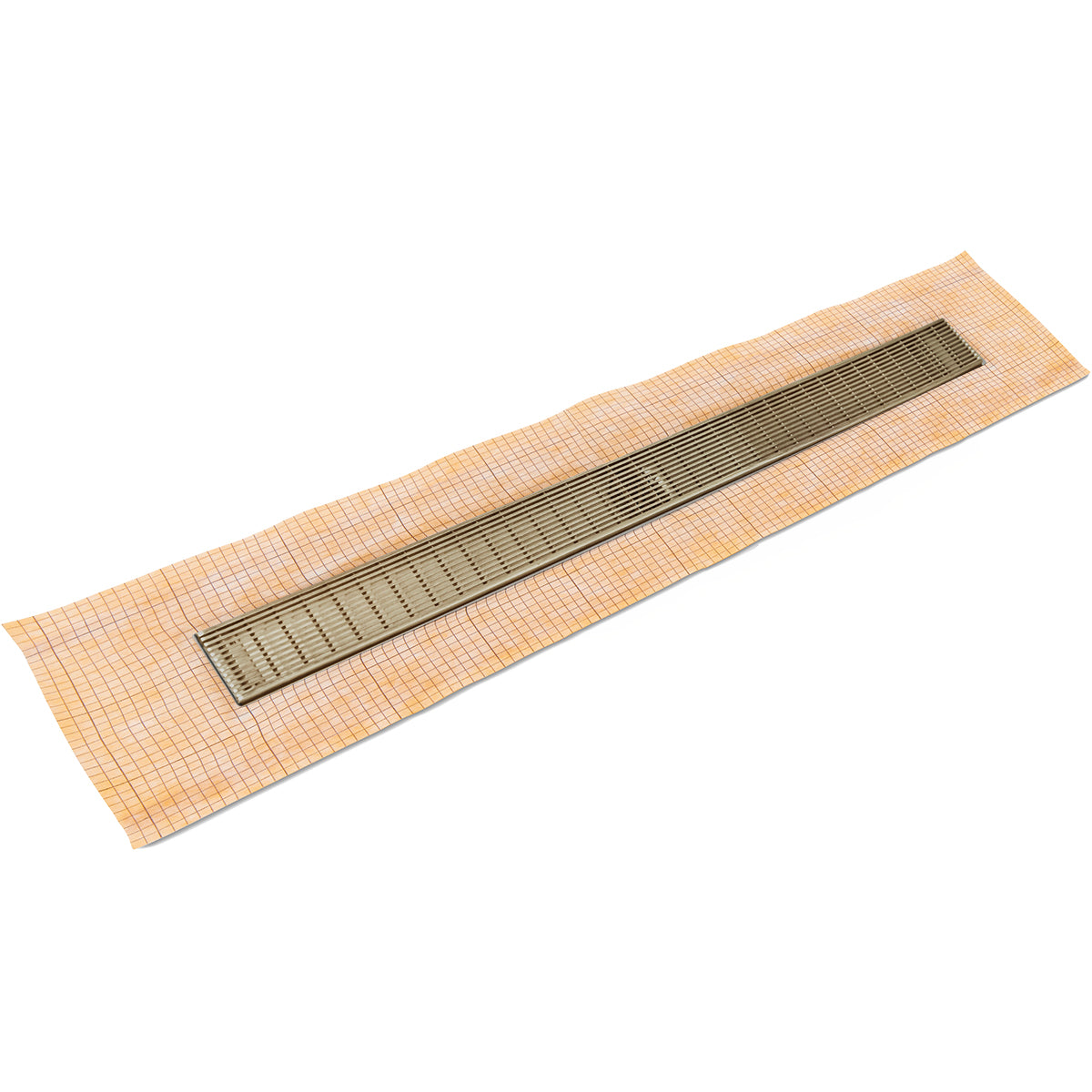 Infinity Drain 24" FCS Series Schluter-Kerdi - Fixed Flange Linear Drain Kit with 2 1/2" Wedge Wire Grate