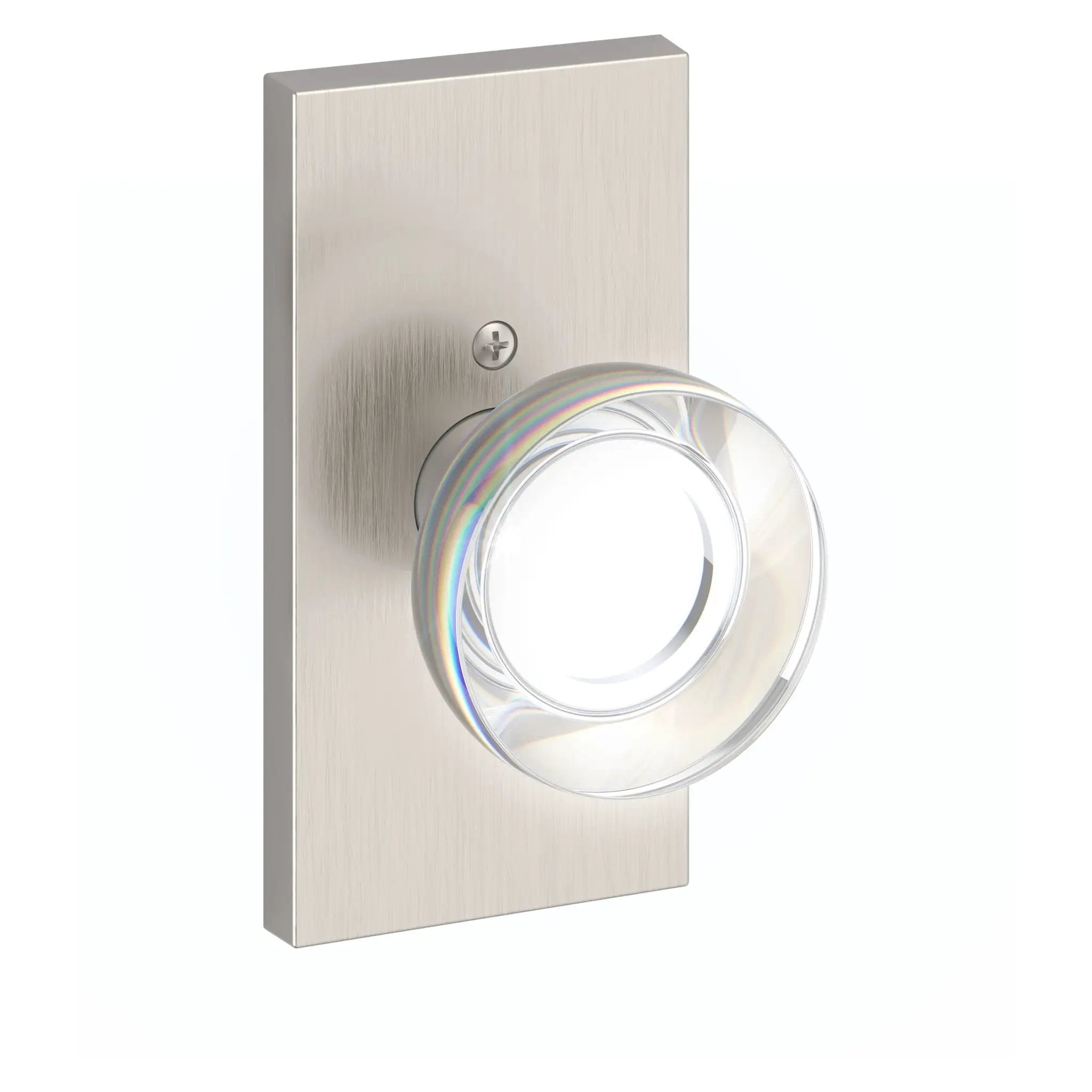 Baldwin Reserve Contemporary Crystal Knob and 5" Rose by Baldwin