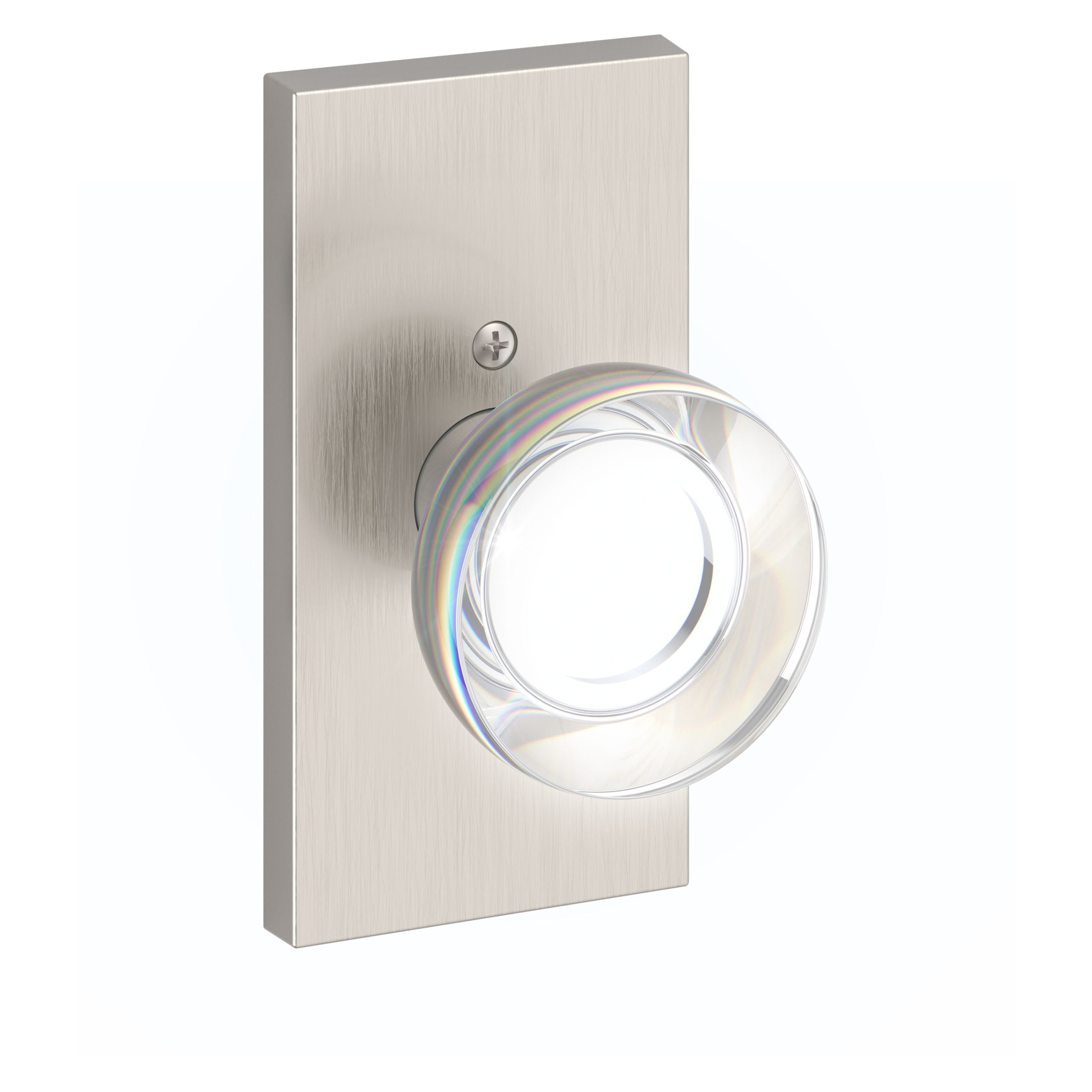 Baldwin Reserve Contemporary Crystal Knob and 5" Rose